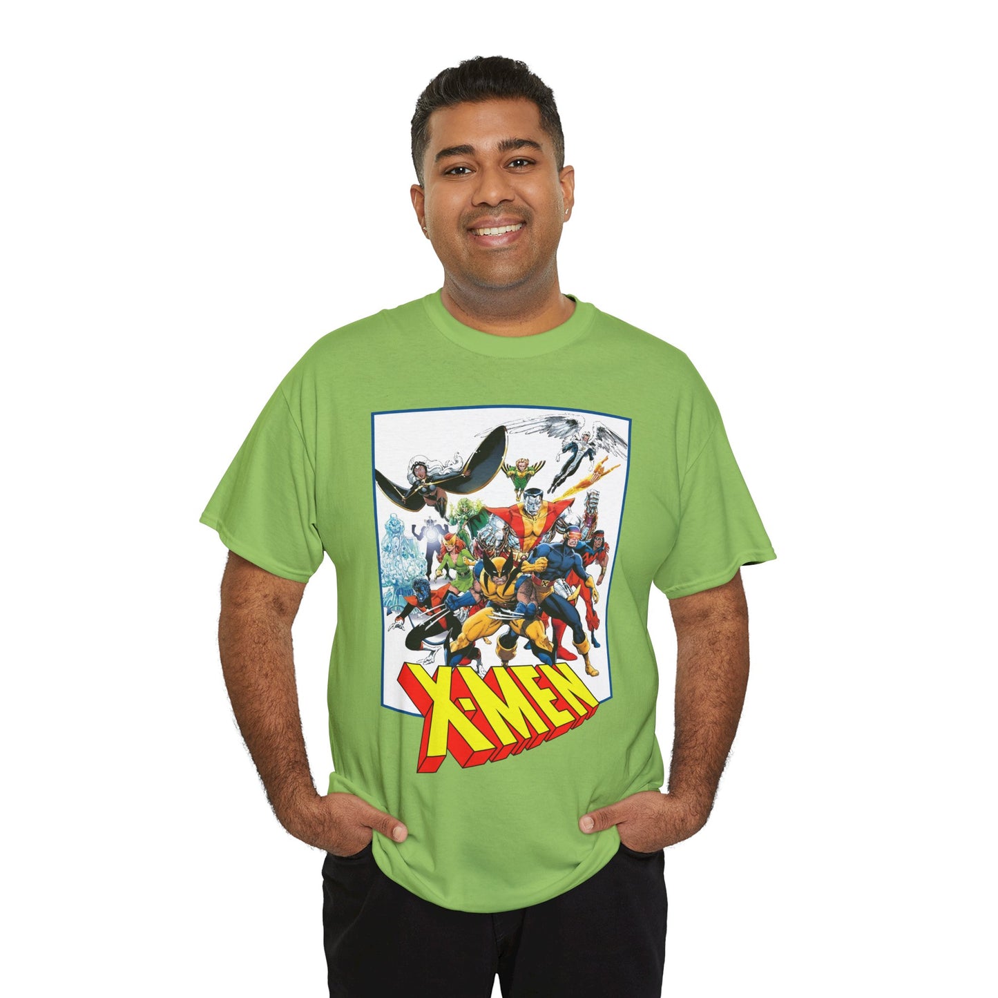 X-Men T-Shirt - Classic Arthur Adams Art - Marvel Comics - Wolverine, Colossus, Storm, Cyclops, Nightcrawler, Iceman