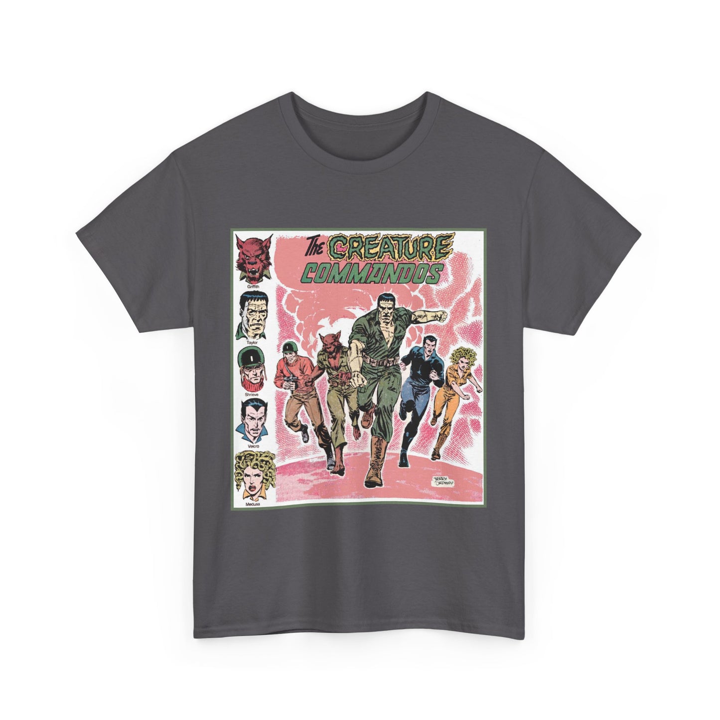 Creature Commandoes T-Shirt - Jerry Ordway Art - Medusa, Velcro, Shrieve - DC Comics Who's Who Art - Inspiration for James Gunn Series