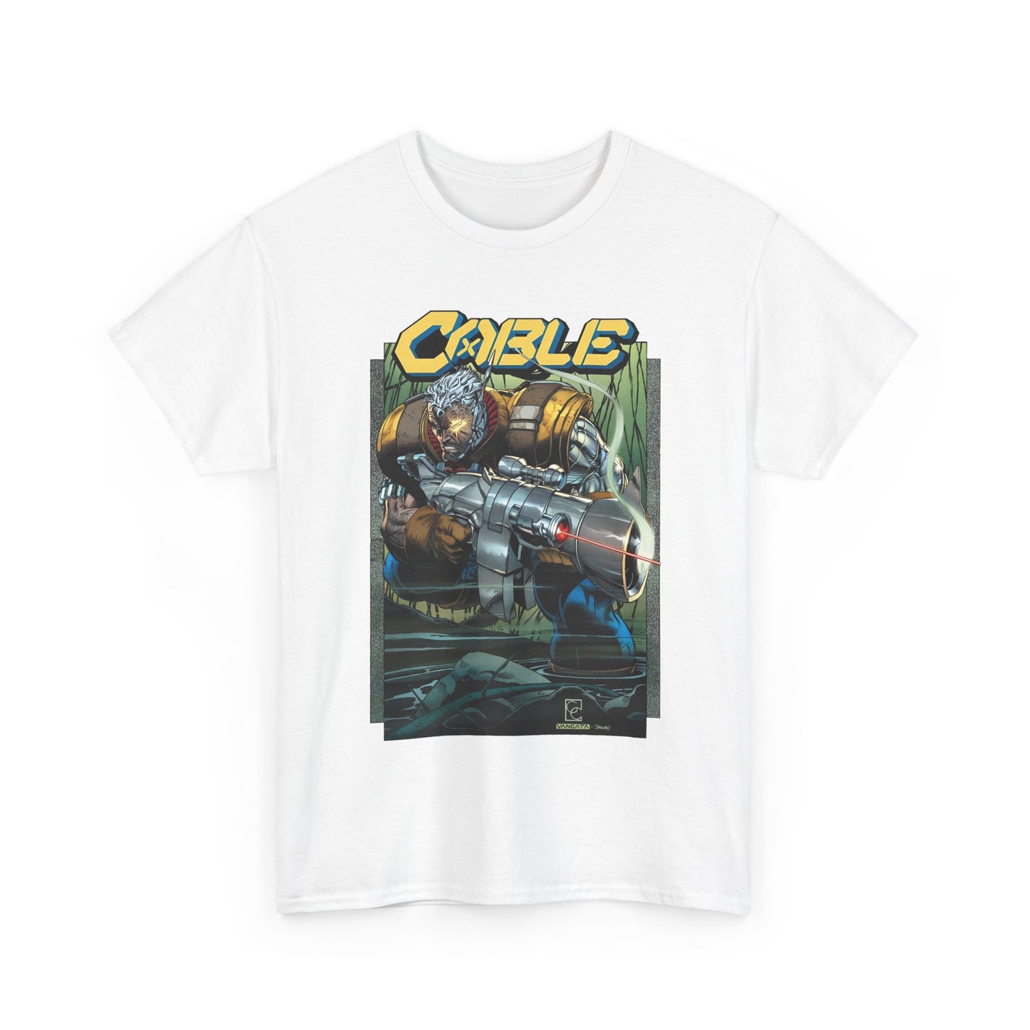 Cable T-Shirt - Greg Capullo Art - X-Force Leader, Mutant Fighter - Nathan Summers - Marvel Comics