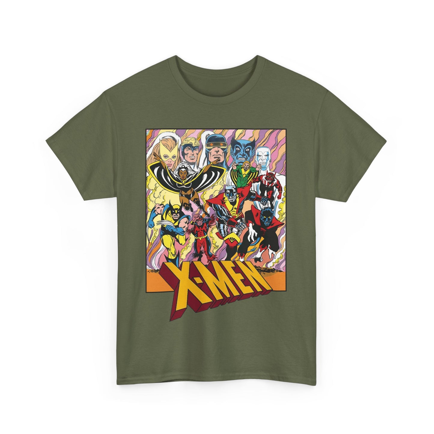 Uncanny X-Men T-Shirt - Dave Cockrum Art - Cyclops, Nightcrawler, Storm, Wolverine, Thunderbird - Marvel Comics