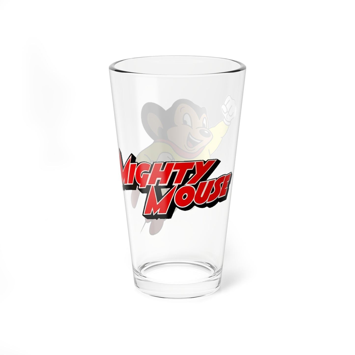 Mighty Mouse Pint Glass, 16oz - Terrytoons - Classic Cartoon Character