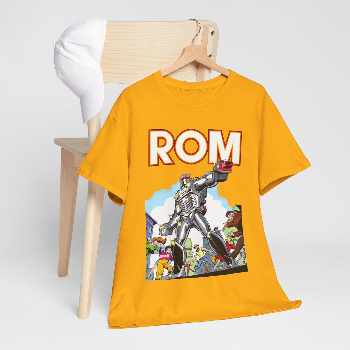 Rom: Spaceknight T-Shirt - Marvel Comics Art- Retro Character - Dire Wraiths