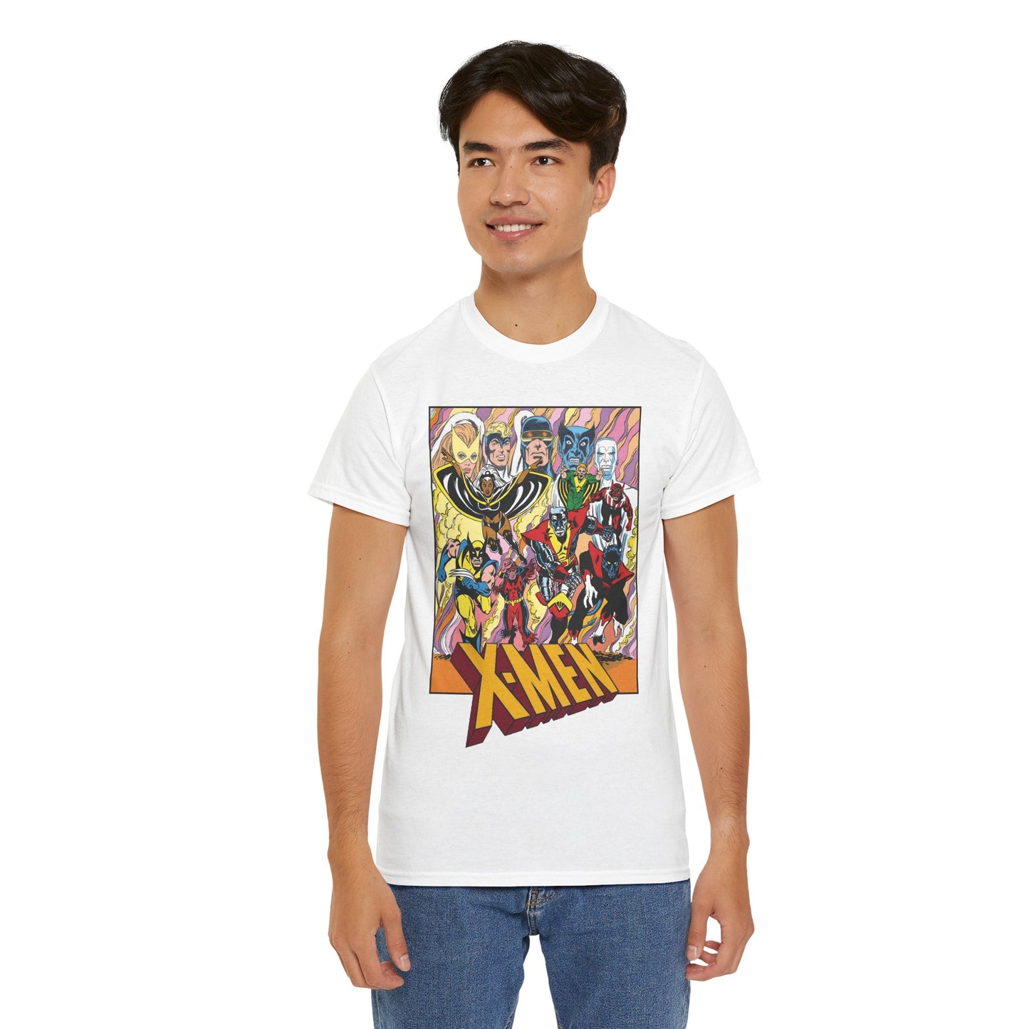 Uncanny X-Men T-Shirt - Dave Cockrum Art - Cyclops, Nightcrawler, Storm, Wolverine, Thunderbird - Marvel Comics
