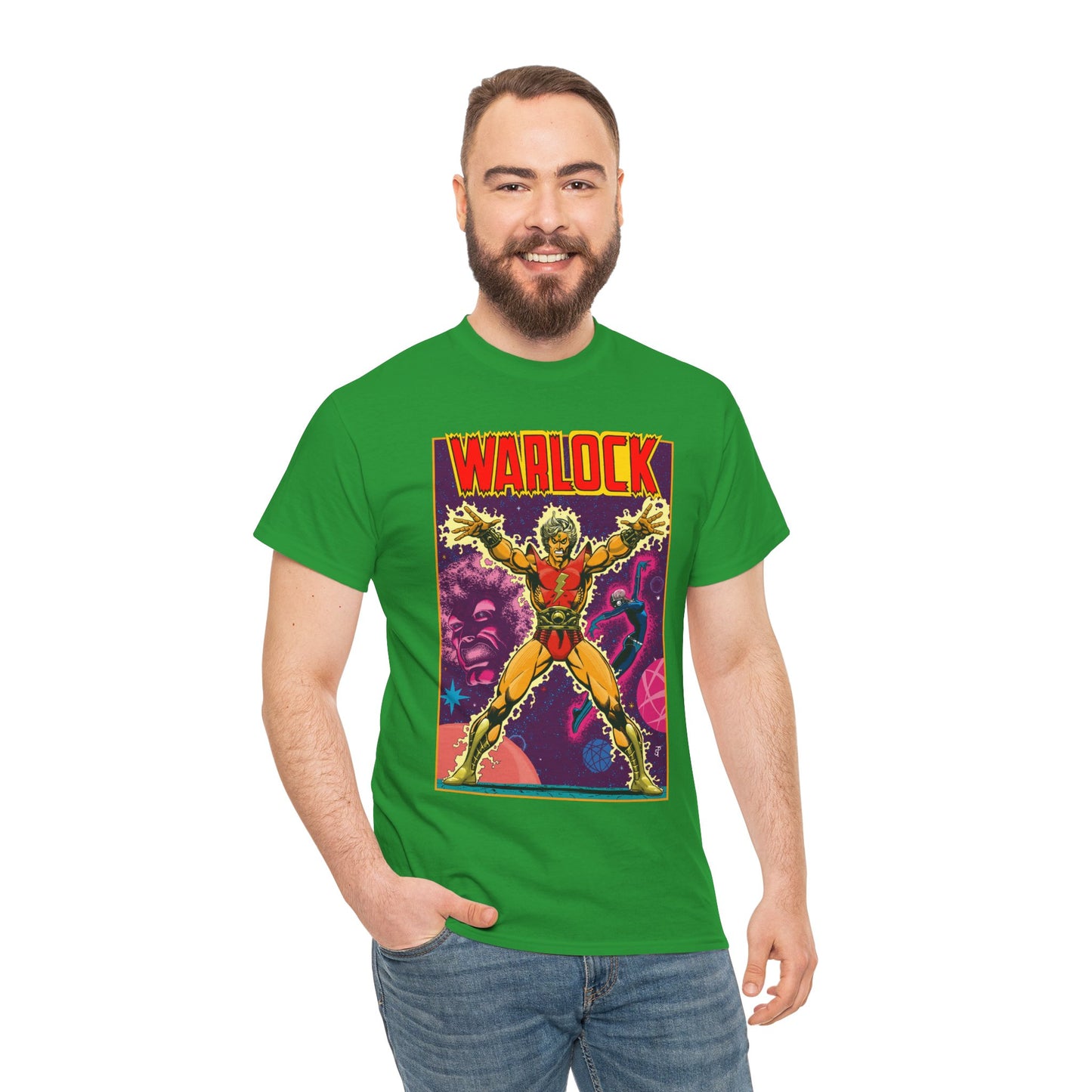 Adam Warlock T-Shirt - Jim Starlin Cover Art - Strange Tales #178 - Popular Marvel Comics Series - Cosmic Heroes