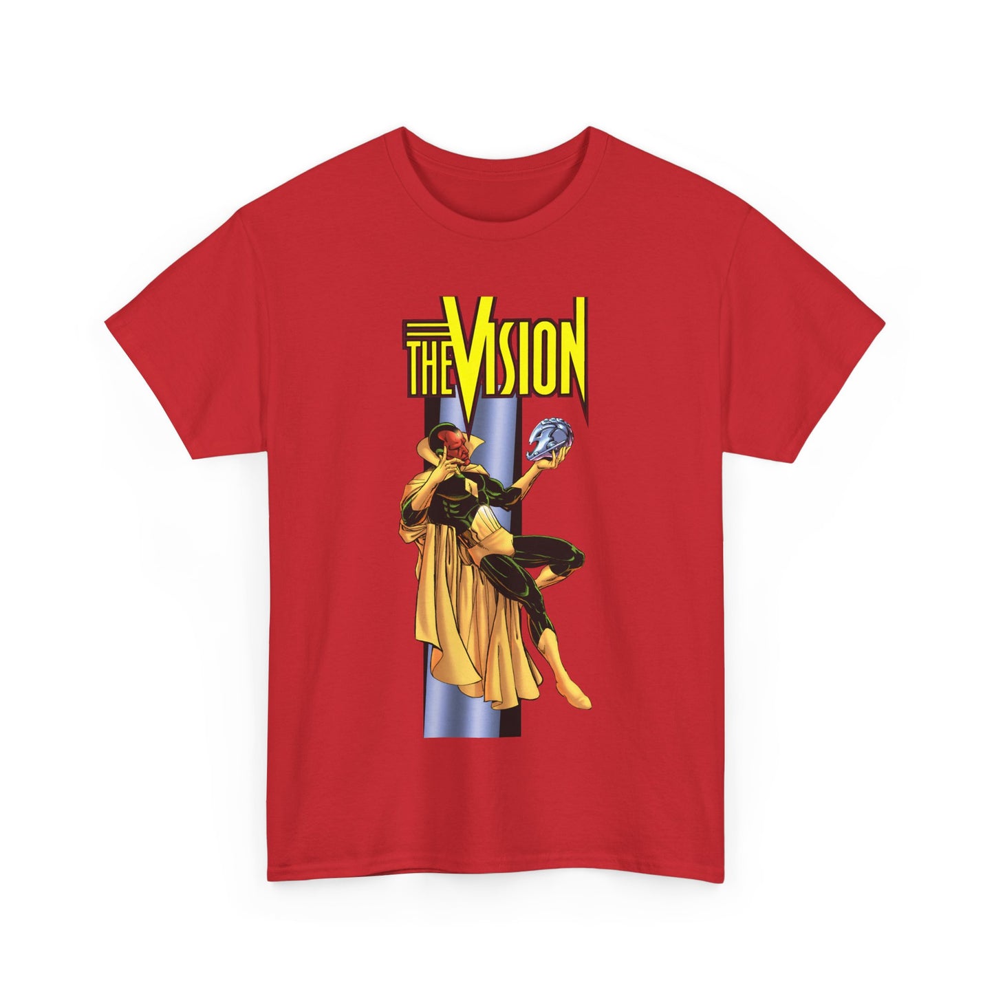 Vision T-Shirt - George Perez Art - Built by Ultron - Avengers Member - Marvel Comics