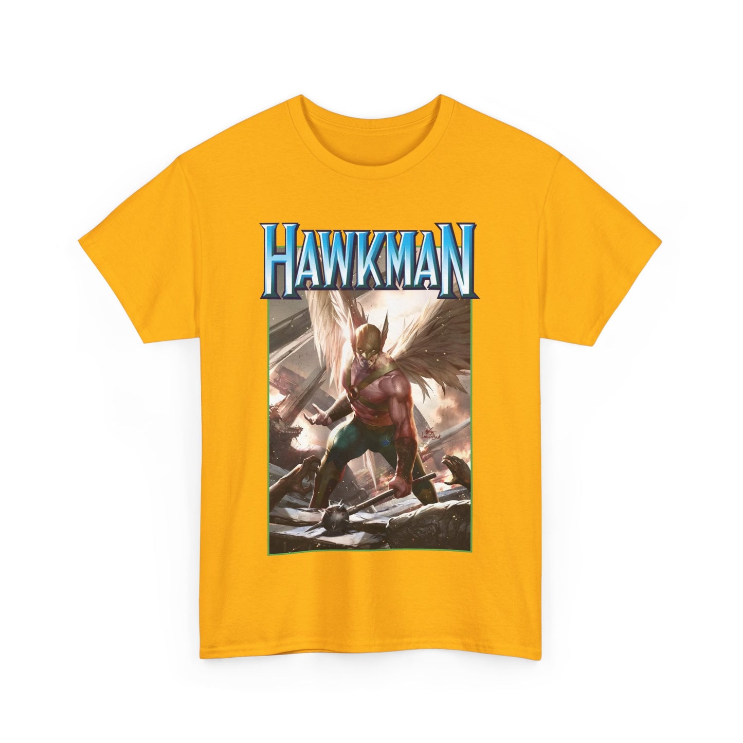 Hawkman T-Shirt - Lee Inhyuk Art - Carter Hall - JLA Member - Nth Metal - Thanagar - DC Comics