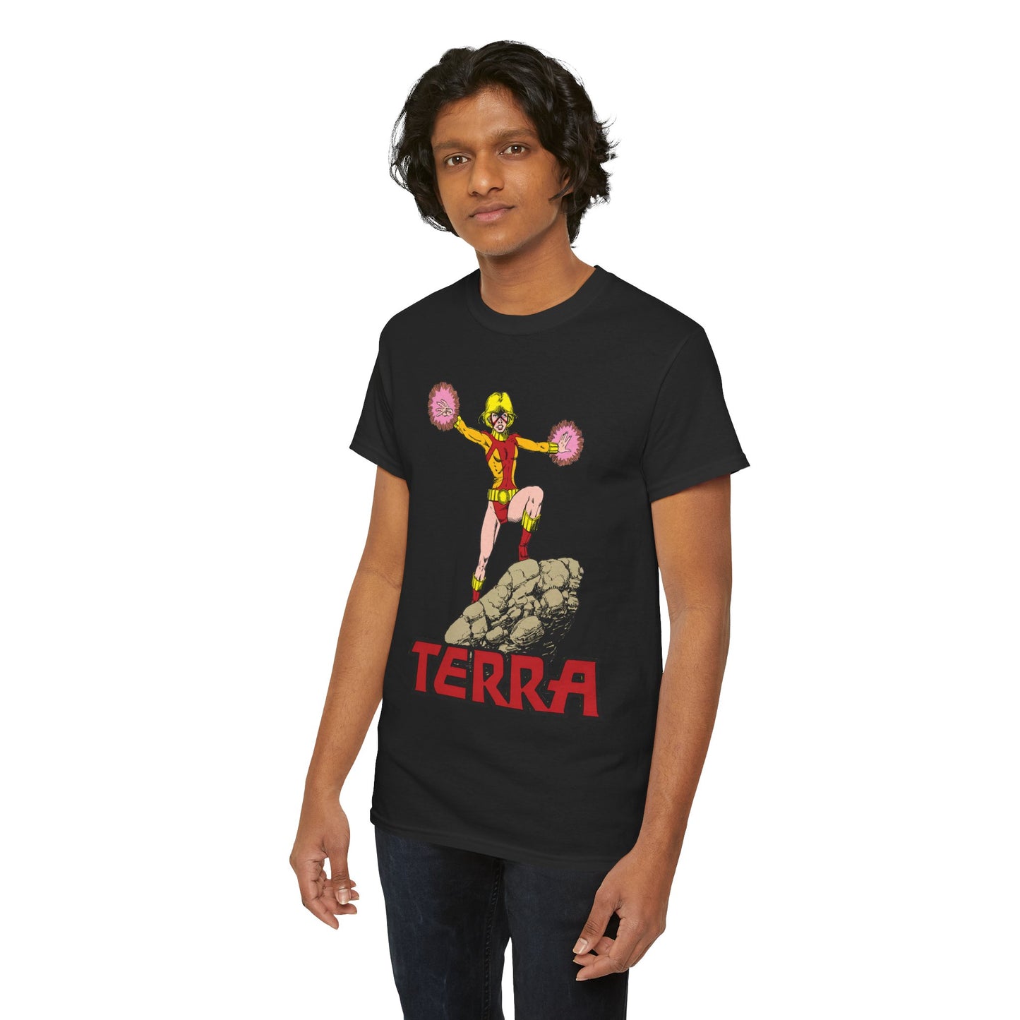 Terra T-Shirt - George Perez Art - - New Teen Titans & Traitor - Judas Contract - Tara Markov, Sister to Geo-Force - Deathstroke Ally - DC Comics