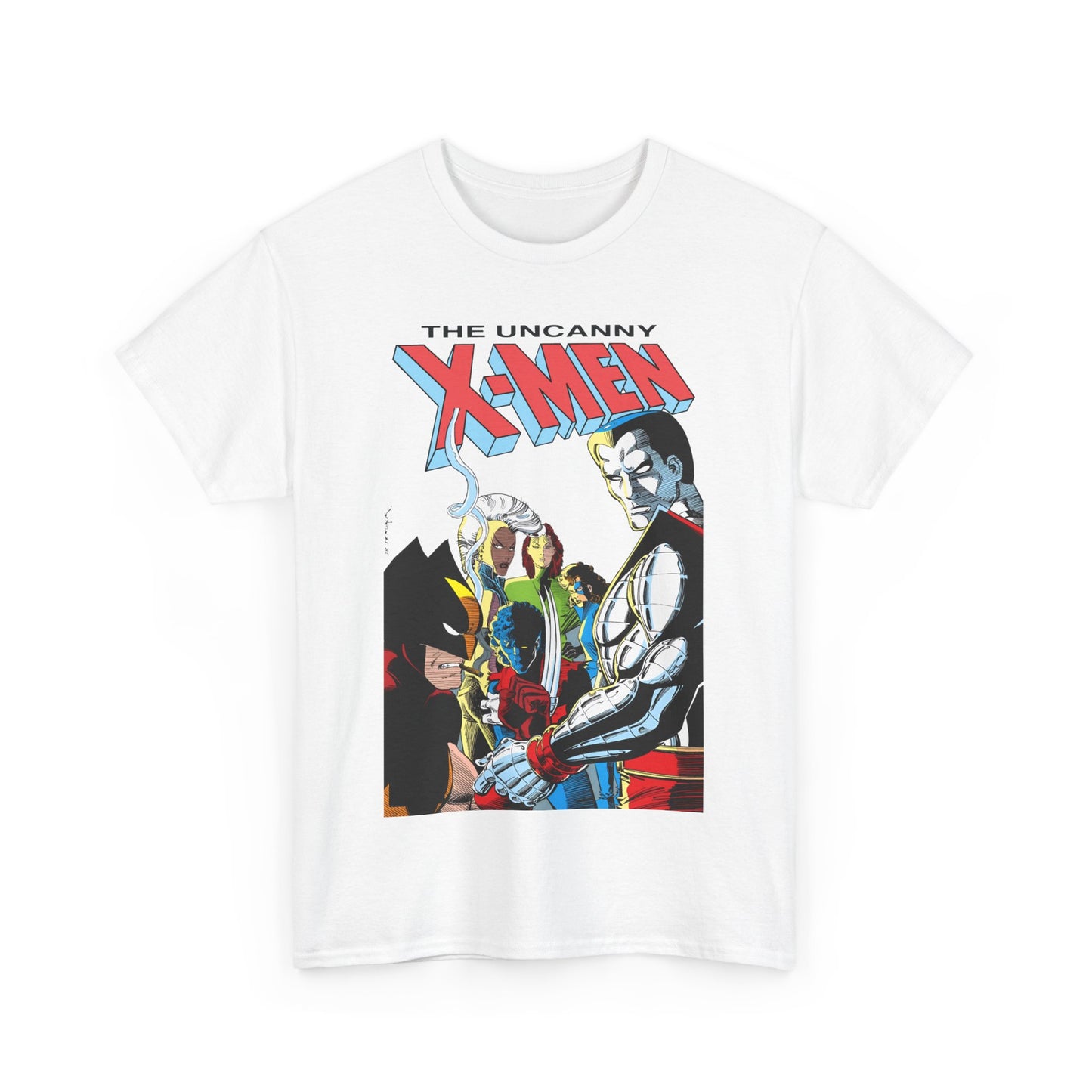 Uncanny X-Men T-Shirt - John Romita Jr Art - Storm, Wolverine, Rogue, Nightcrawler, Colossus, Shadowcat - Mutant Massacre - Marvel Comics
