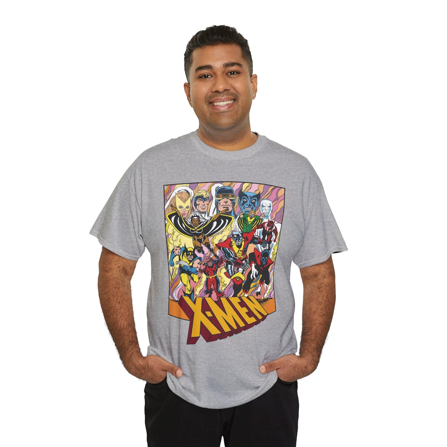 Uncanny X-Men T-Shirt - Dave Cockrum Art - Cyclops, Nightcrawler, Storm, Wolverine, Thunderbird - Marvel Comics