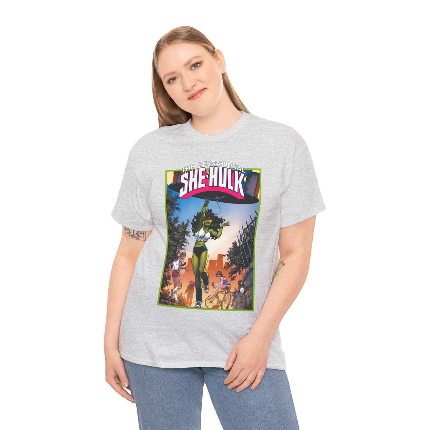 Sensational She-Hulk T-Shirt -John Byrne Poster Art - Jennifer Walters, Hulk's Cousin - Marvel Comics