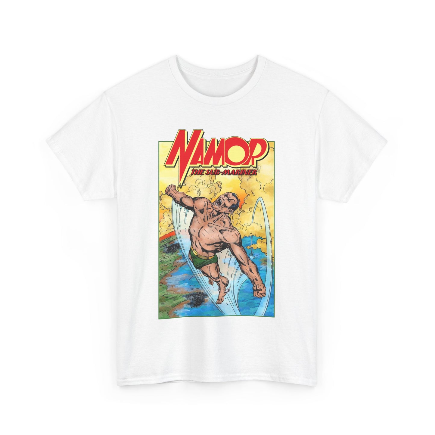 Namor T-Shirt - John Byrne Art - The Sub-Mariner - Marvel Comics 1980s Series - King of Atlantis