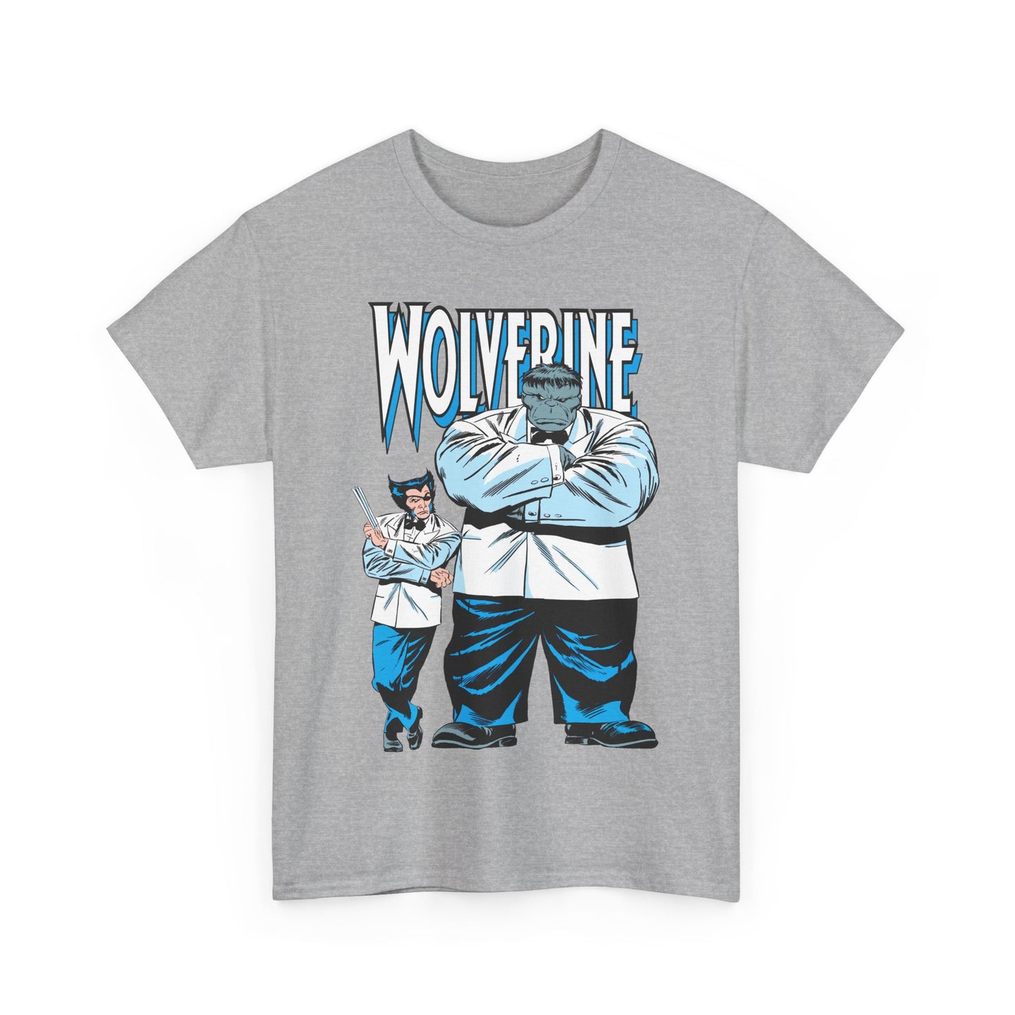 Wolverine & Hulk T-Shirt - Patch & Joe Fix-It - John Buscema Art - Logan in Madripoor - X-Men Character in Solo Adventure - Marvel Comics