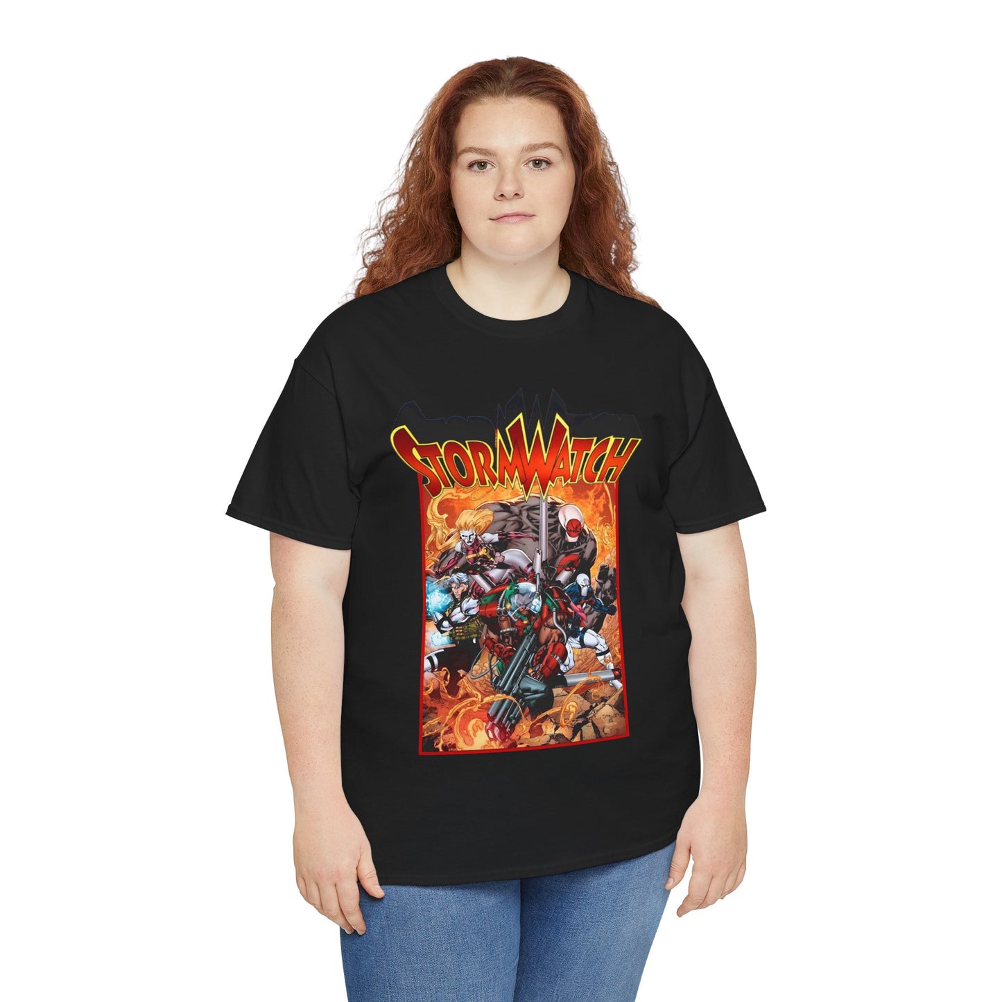 Stormwatch T-Shirt - Jim Lee Art - Battalion, Fuji, Hellstrike - Image/Wildstorm/DC Comics