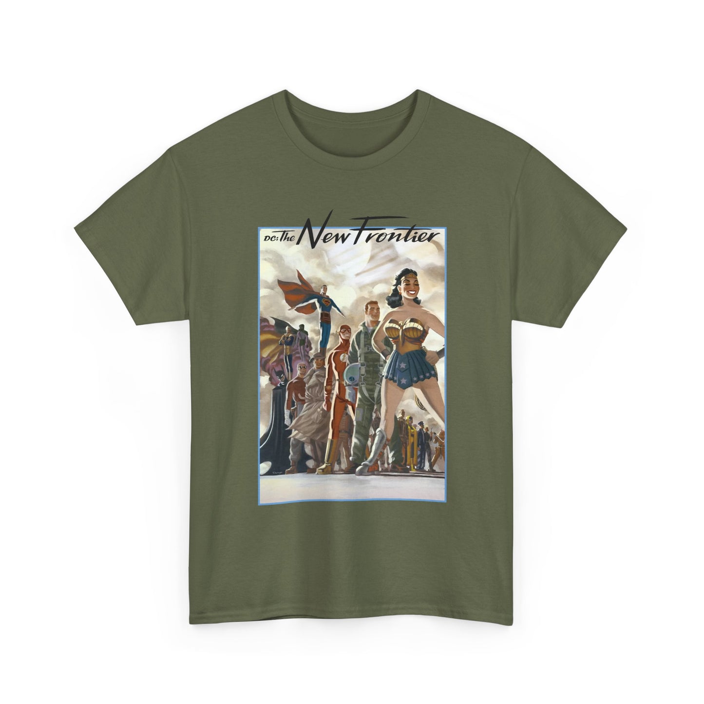 DC: The New Frontier T-Shirt - Darwyn Cooke Art - Superman, Wonder Woman, Flash, Batman - DC Comics