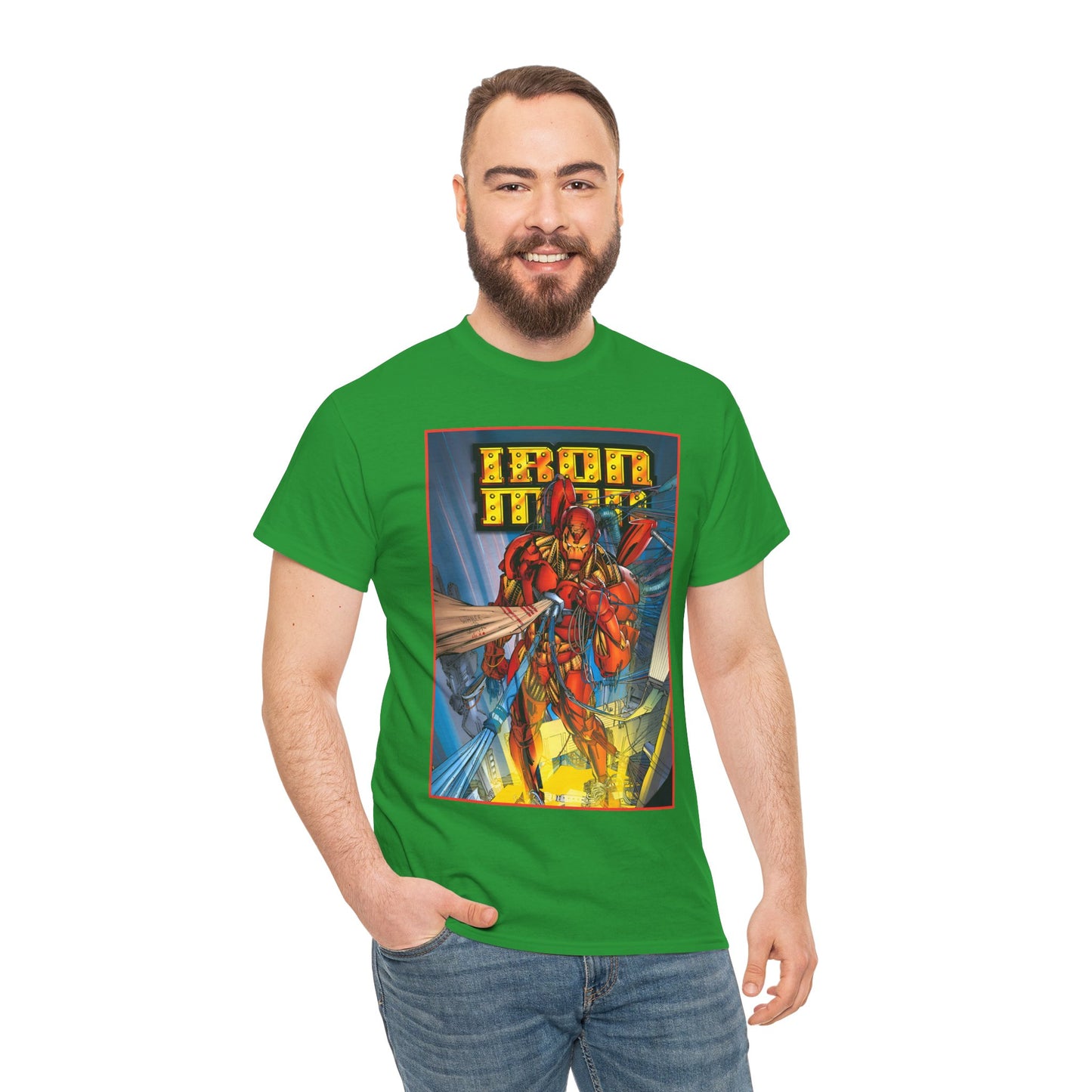 Iron Man T-Shirt - Heroes Reborn Whilce Portacio Art - Popular Marvel Comics Series - Tony Stark