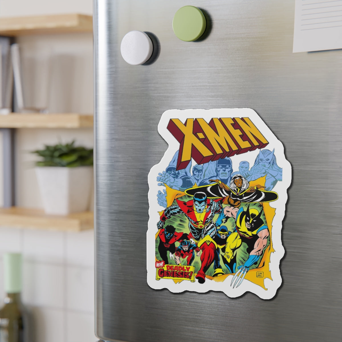 Giant-Size X-Men Die-Cut Magnet - Wolverine, Storm, Cyclops, Thunderbird, Nightcrawler, Colossus - Marvel Comics - 3", 4", 5", 6"