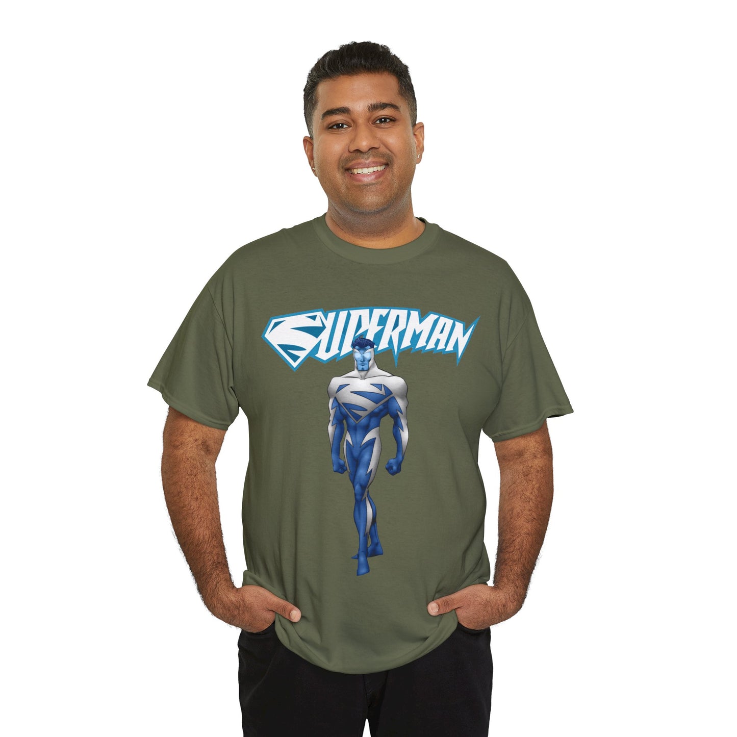 Superman T-Shirt - Clark Kent - Man of Steel - DC Comics - Electric Superman 1990s Storyline