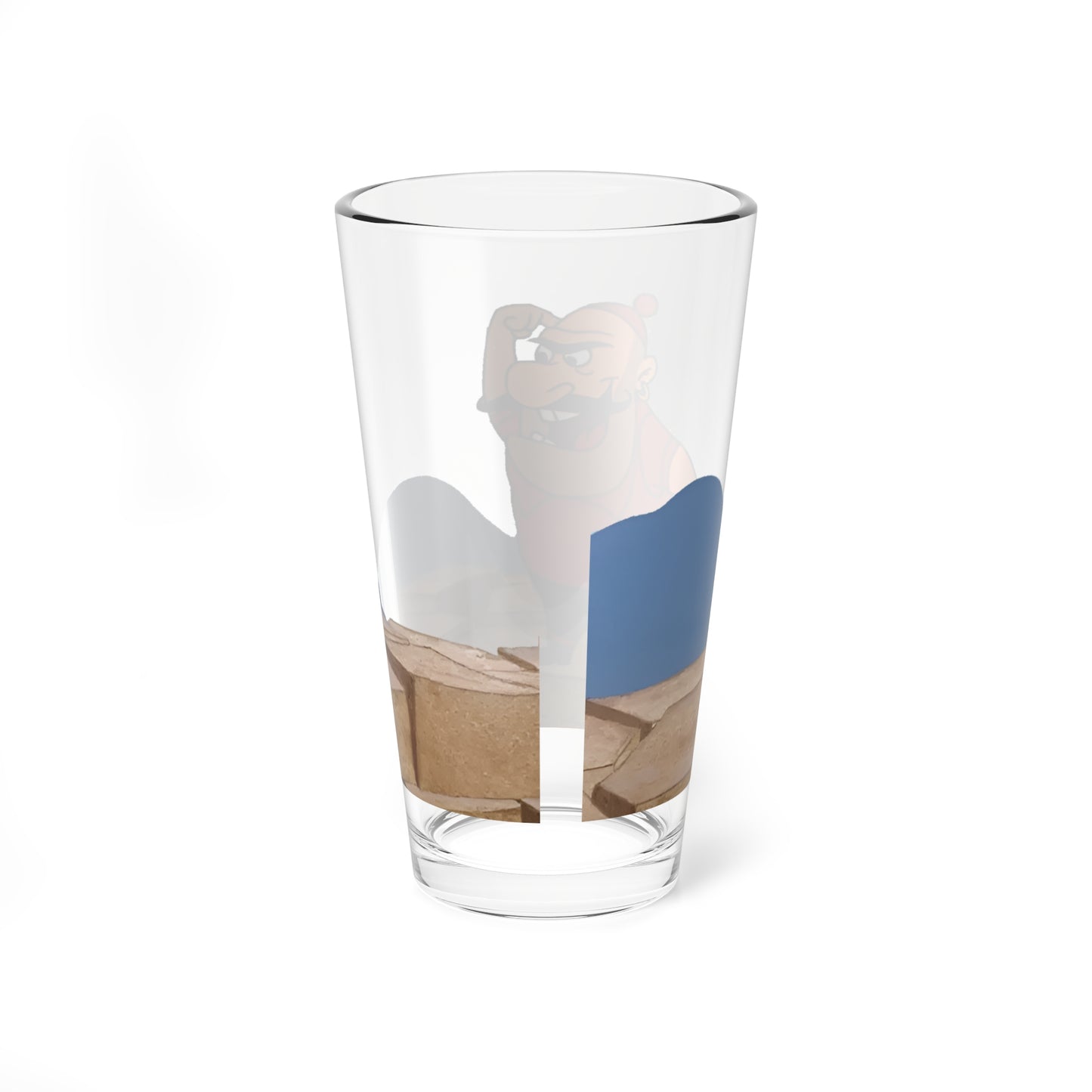 Blacque Jacque Shellacque Pint Glass, 16oz - Looney Tunes Character - Bonanza Bunny - Bugs Bunny Foe