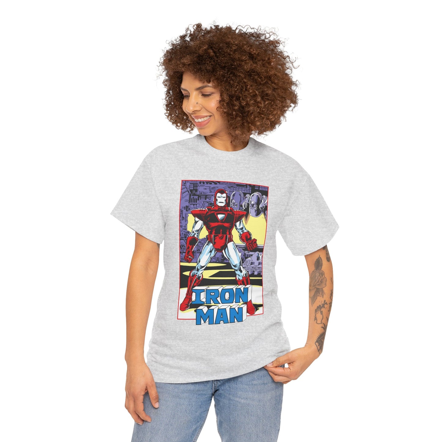 Iron Man T-Shirt - Tony Stark, Stark Industries - Silver Centurion Armor - Marvel Comics