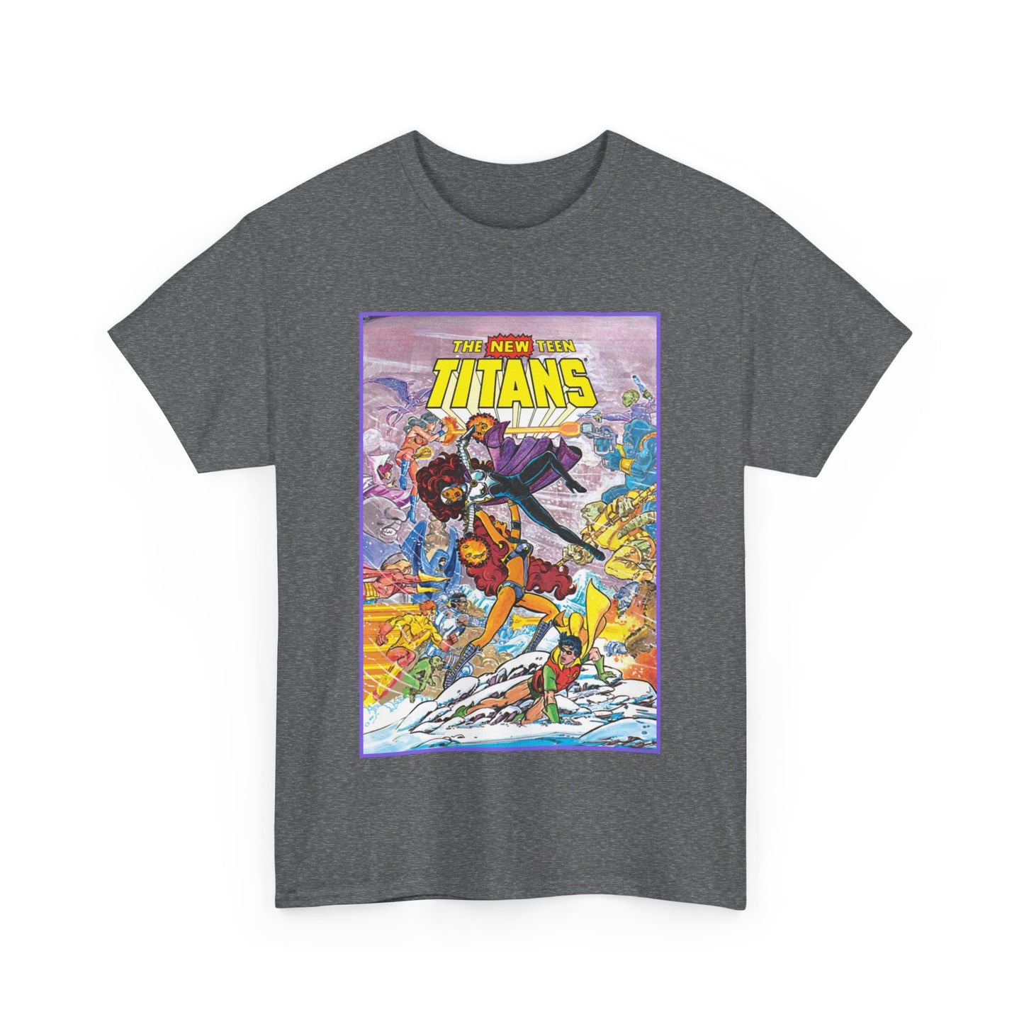 New Teen Titans T-Shirt - George Perez Art - Starfire Vs Blackfire - Omega Man - Annual #1 Cover - DC Comics