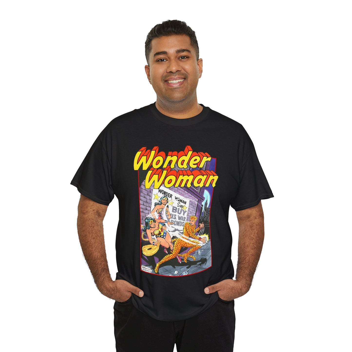 Wonder Woman T-Shirt - José Luis García-López Art - Vs The Cheetah - Classic Bronze Age Art - DC Comics