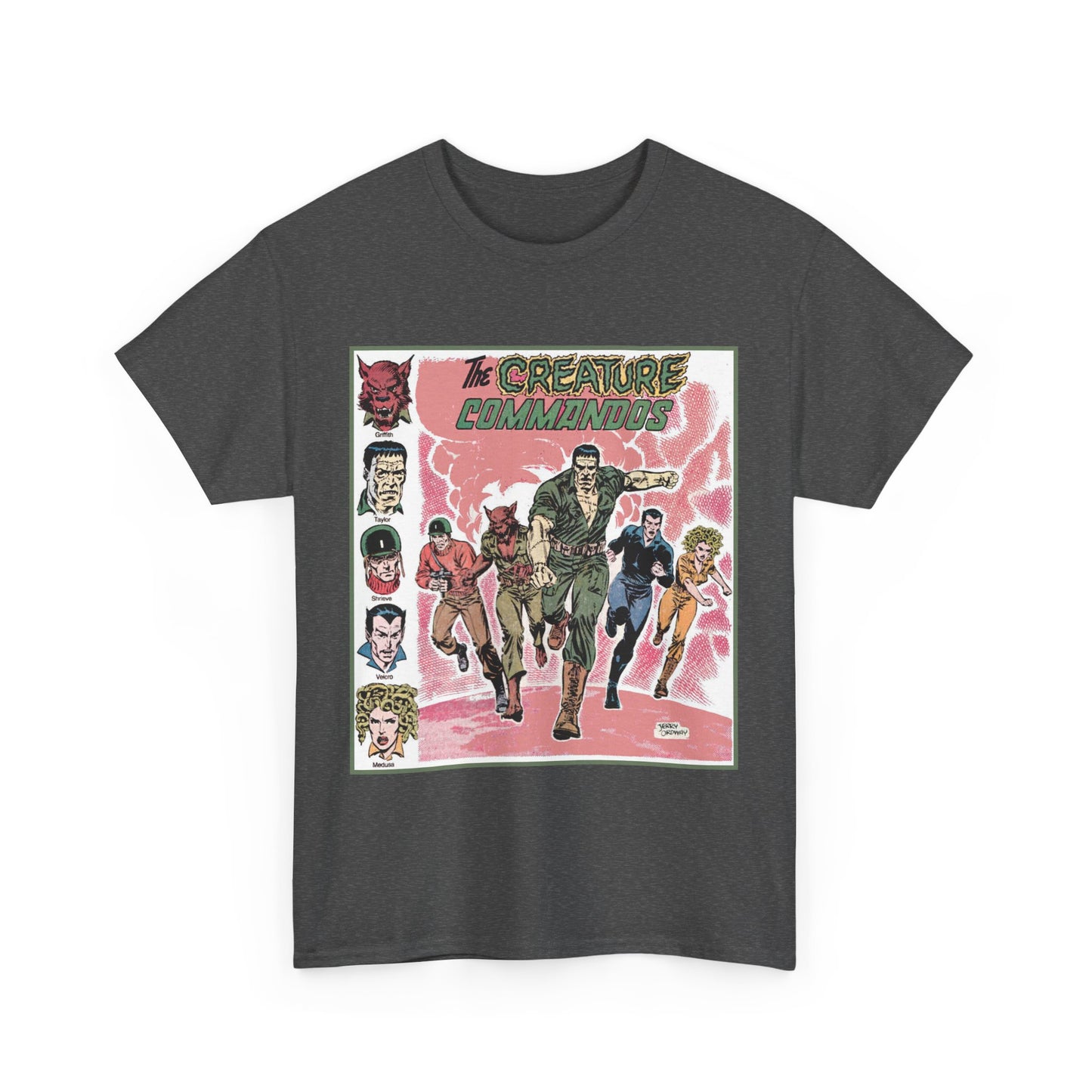 Creature Commandoes T-Shirt - Jerry Ordway Art - Medusa, Velcro, Shrieve - DC Comics Who's Who Art - Inspiration for James Gunn Series