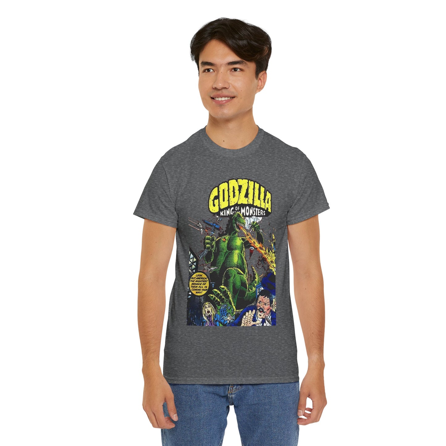 Godzilla T-Shirt - King of the Monsters - 1970s Comic Series - Marvel Comics - Bronze Age Monster Comic