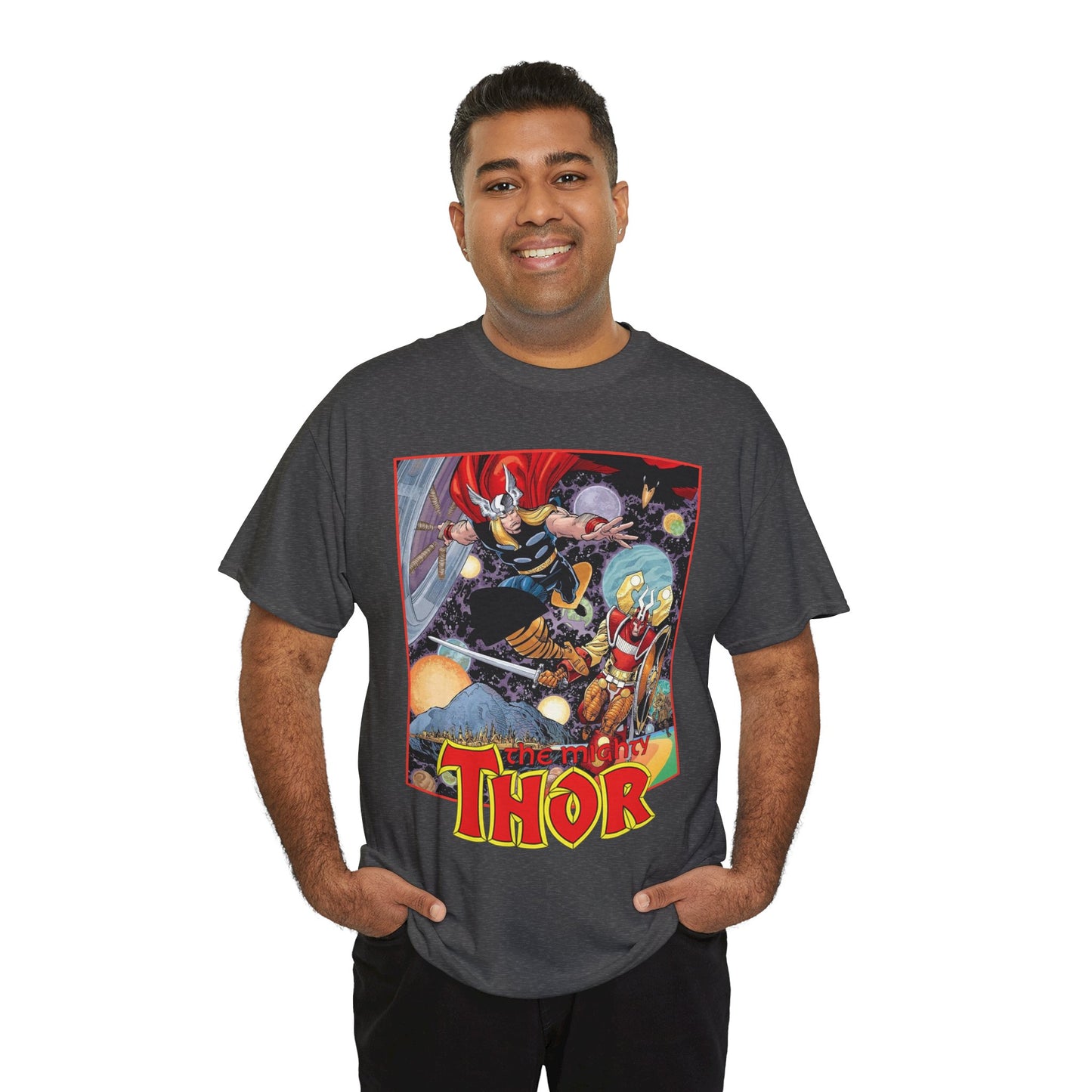 Mighty Thor T-Shirt - Walt Simonson Art - Odin, Asgard - 1980s Series - Marvel Comics