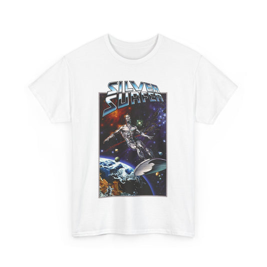 Silver Surfer T-Shirt - Amazing Joe Jusko Art - Marvel Comics Character - Former Herald of Galactus - Fantastic Four Connection - Norrin Radd