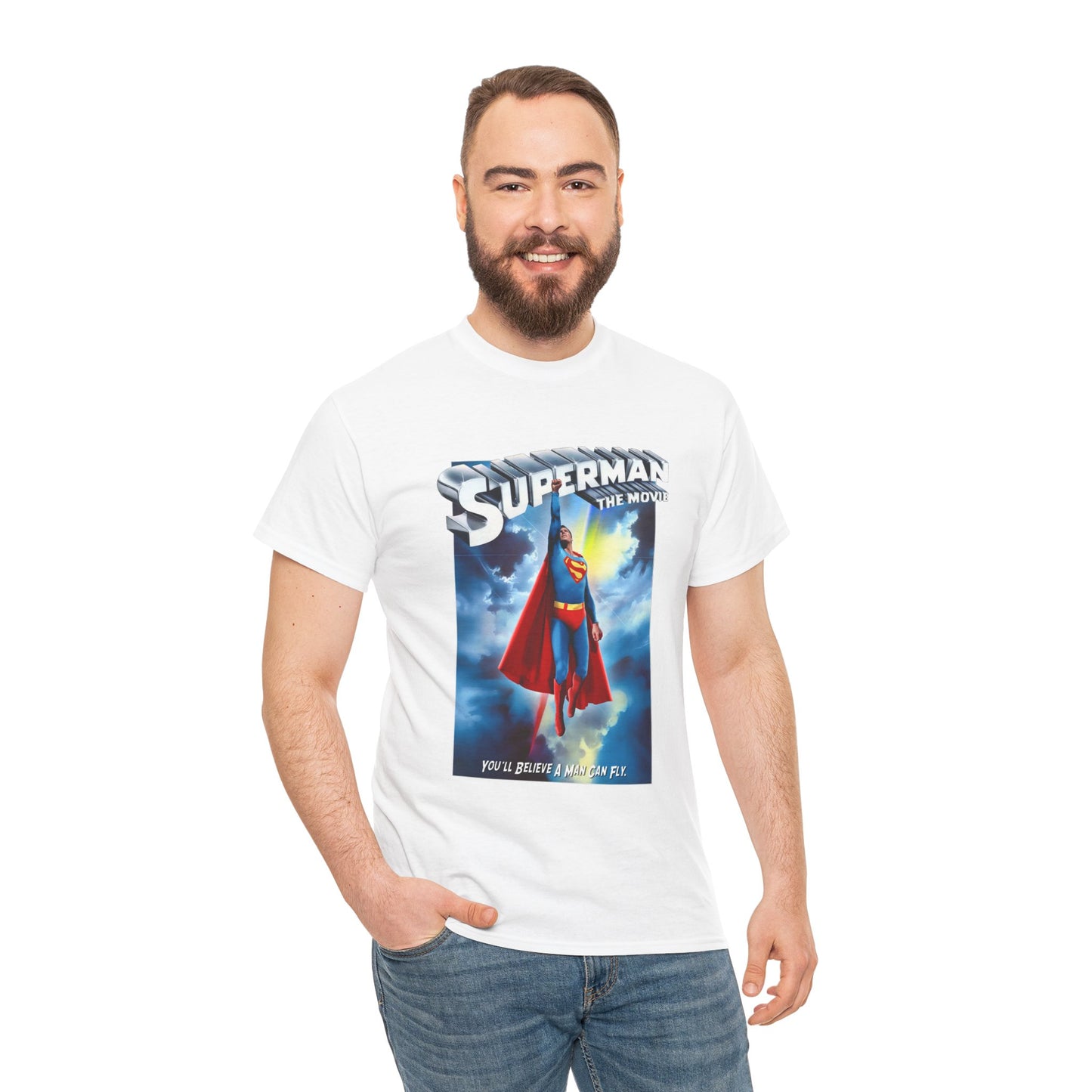 Superman The Movie T-Shirt - DC Comics - Man of Steel - Christopher Reeve 1978