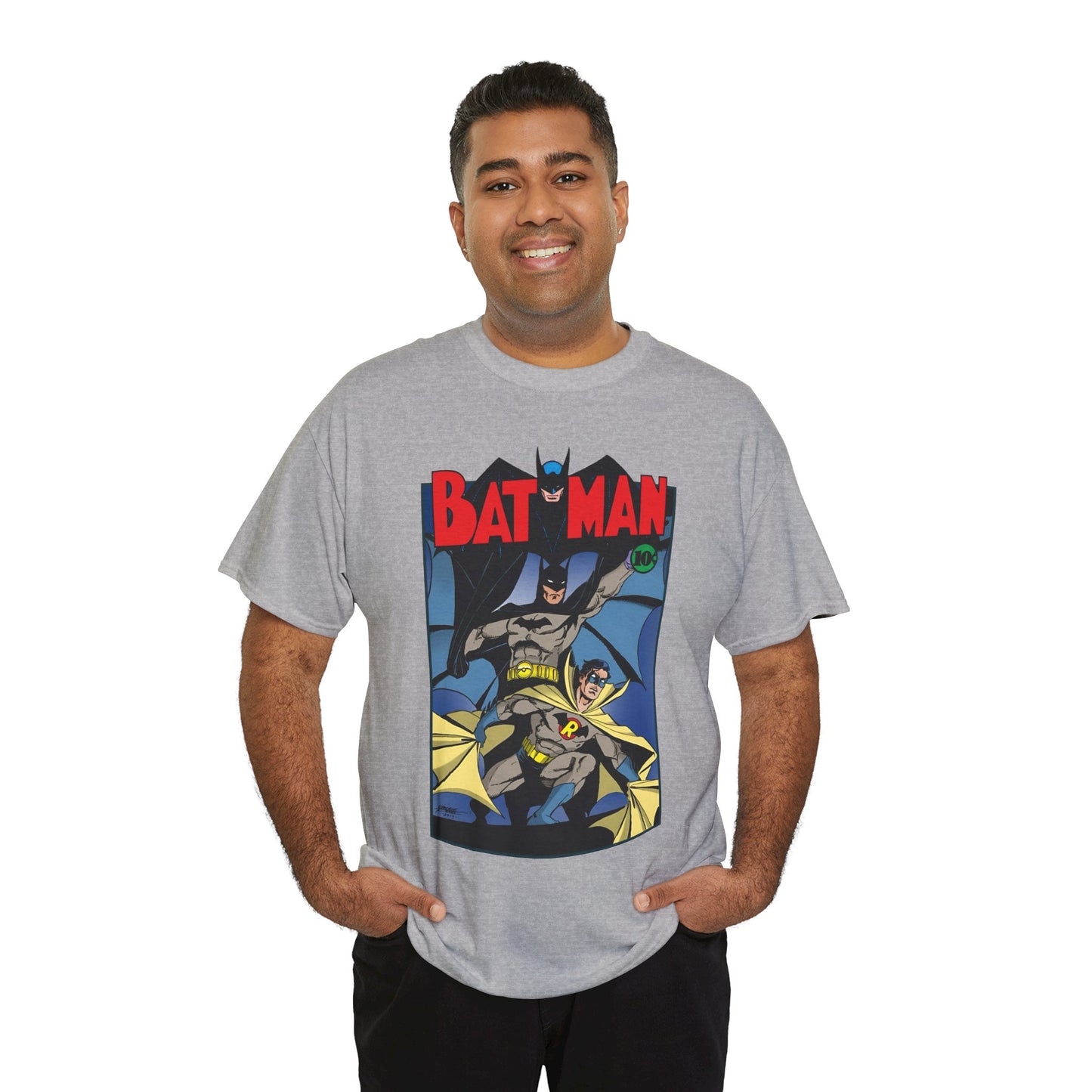 Batman & Robin T-Shirt - George Perez Art - Earth 2 - DC Comics - Golden Age JSA - Bruce Wayne & Dick Grayson