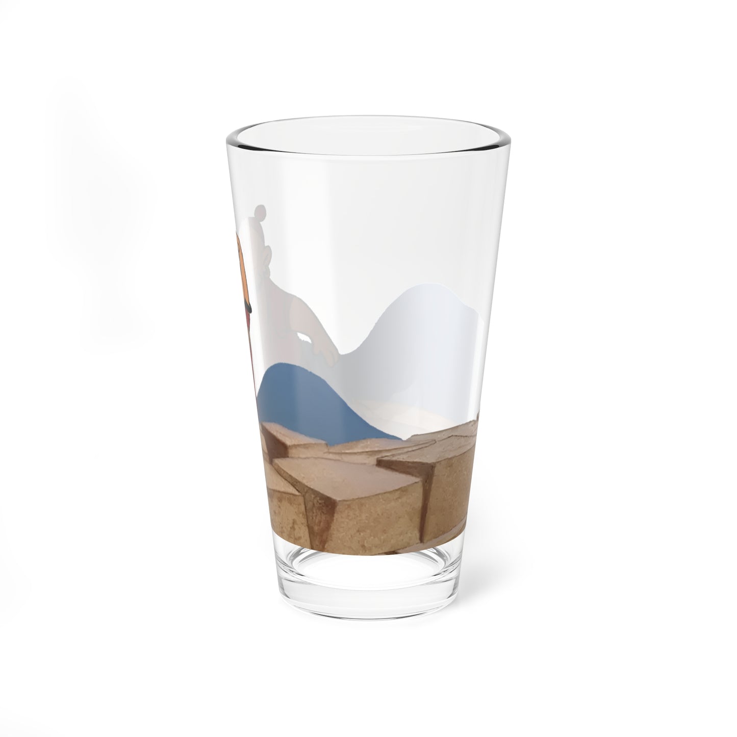 Blacque Jacque Shellacque Pint Glass, 16oz - Looney Tunes Character - Bonanza Bunny - Bugs Bunny Foe