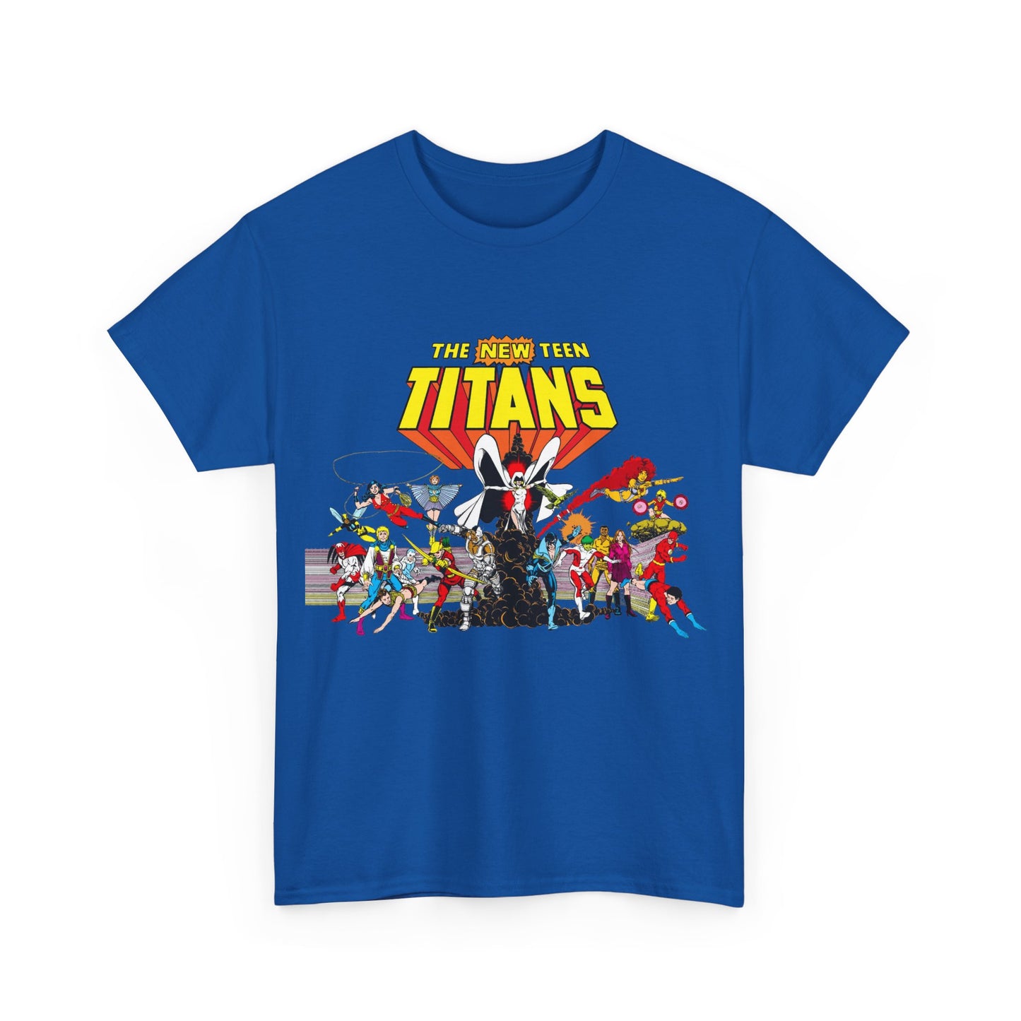 New Teen Titans T-Shirt - George Perez Art - Nightwing, Starfire, Cyborg, Speedy, Bumblebee, Hawk, Dove, Speedy, Wonder Girl, Terra, Lilith - DC Comics