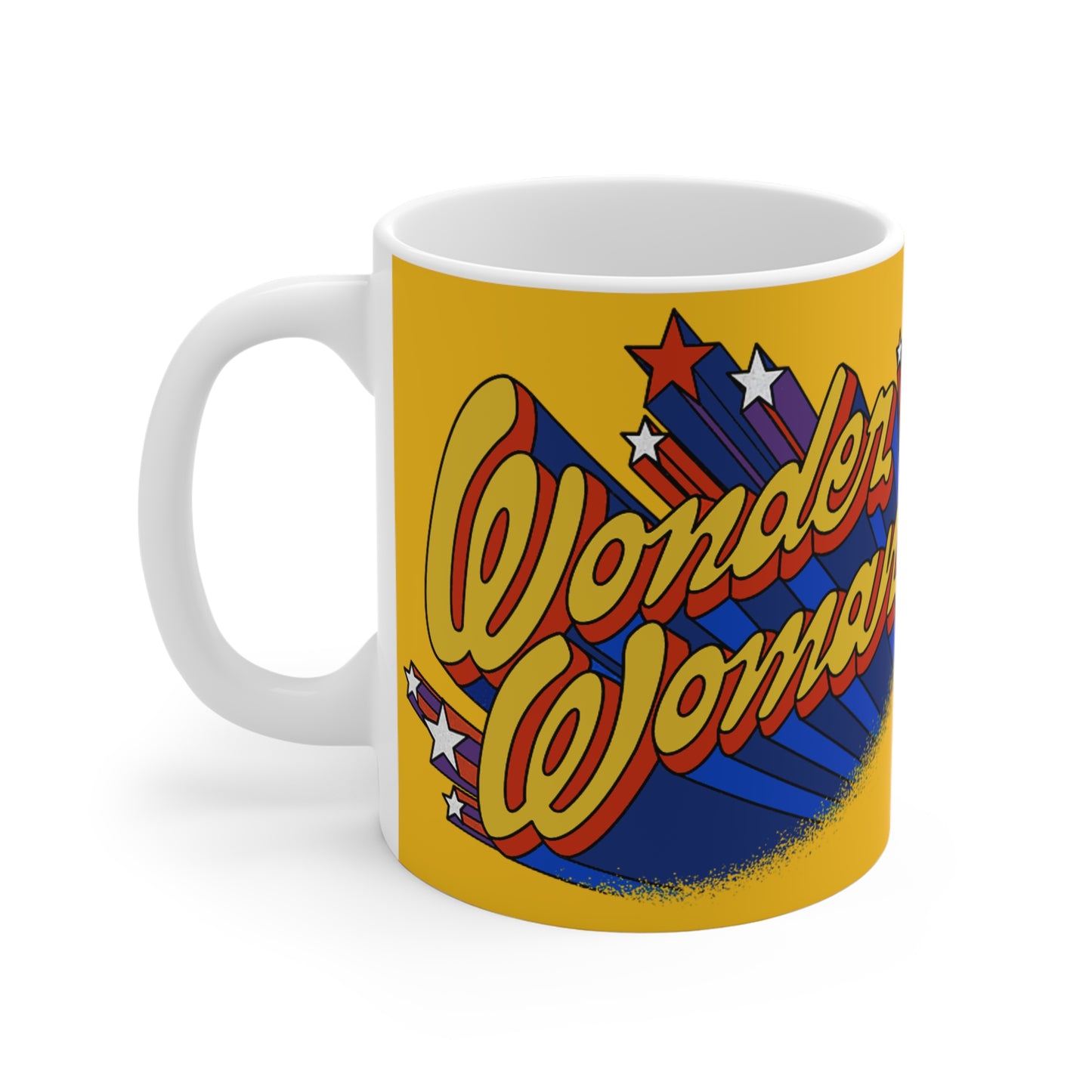 Wonder Woman (Lynda Carter) Coffee Mug, 11oz - 1970s Classic TV Show - DC Comics - Amazon Princess