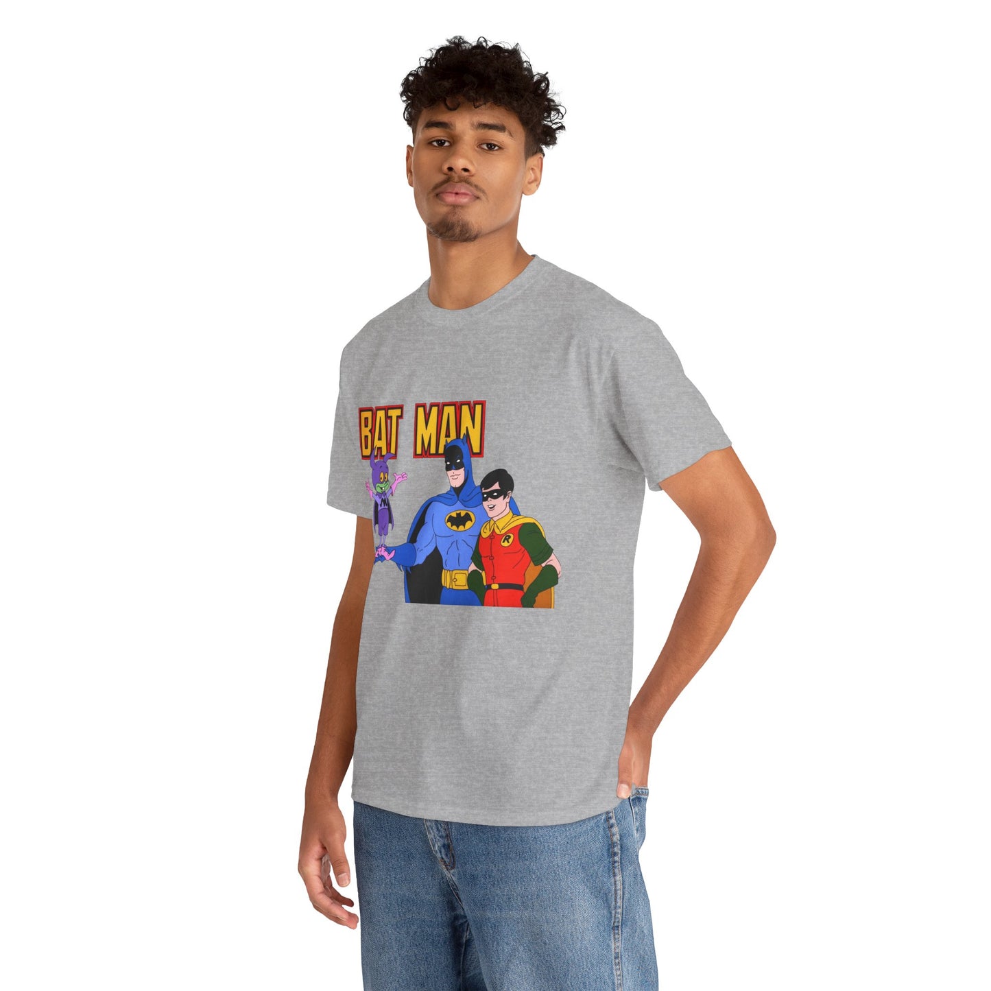 Batman, Robin & Bat-Mite T-Shirt - The New Adventures of Batman - 1970s Filmation DC Cartoon Series - Animated Dark Knight Detective
