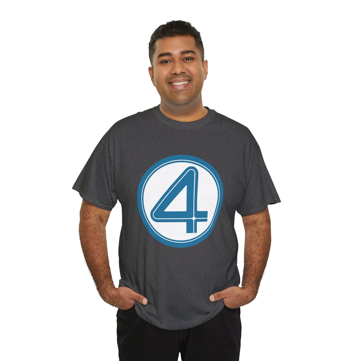 Fantastic Four Logo T-Shirt - New Marvel Movie 2025 - MCU - Pedro Pascal - 4 - Marvel Comics - Reed Richards