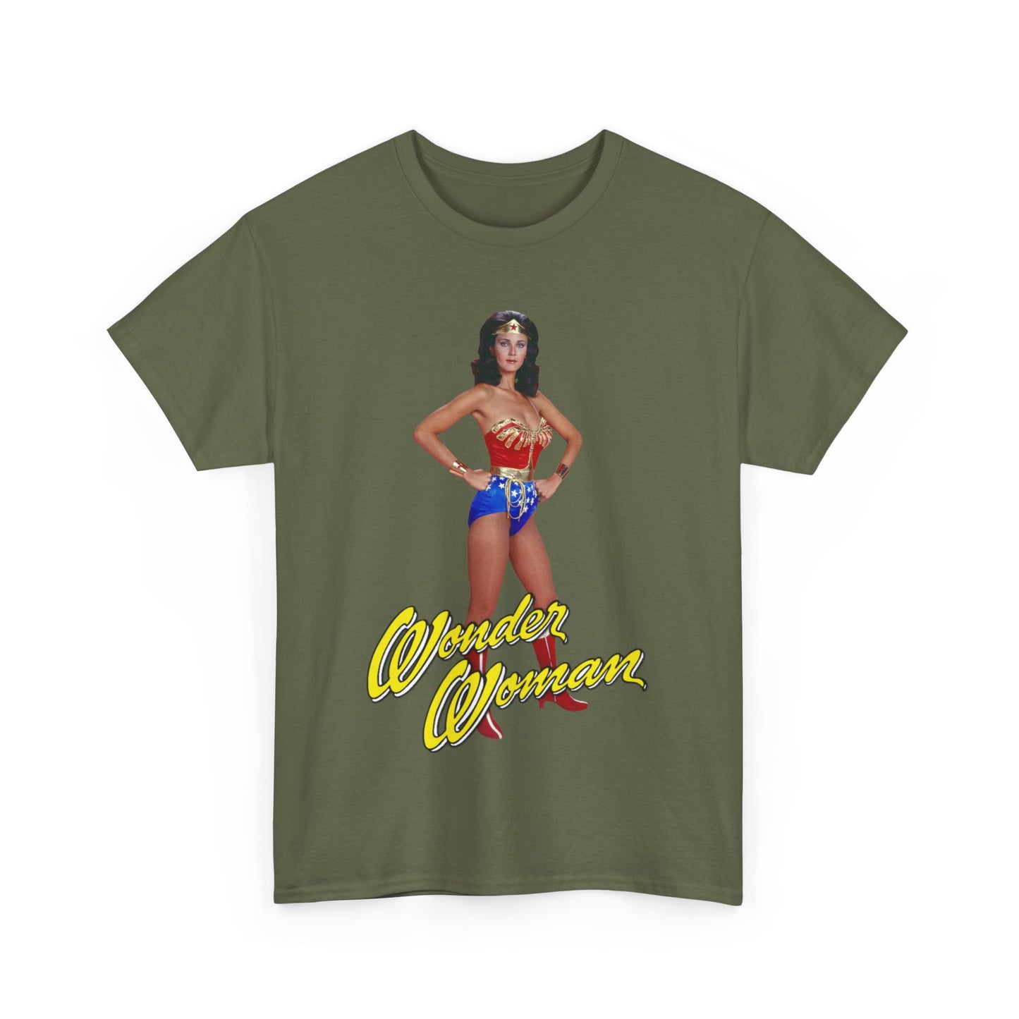 Wonder Woman T-Shirt - Lynda Carter - Popular 1970s CBS TV Show - DC Comics Character - Diana Prince, Paradise Island