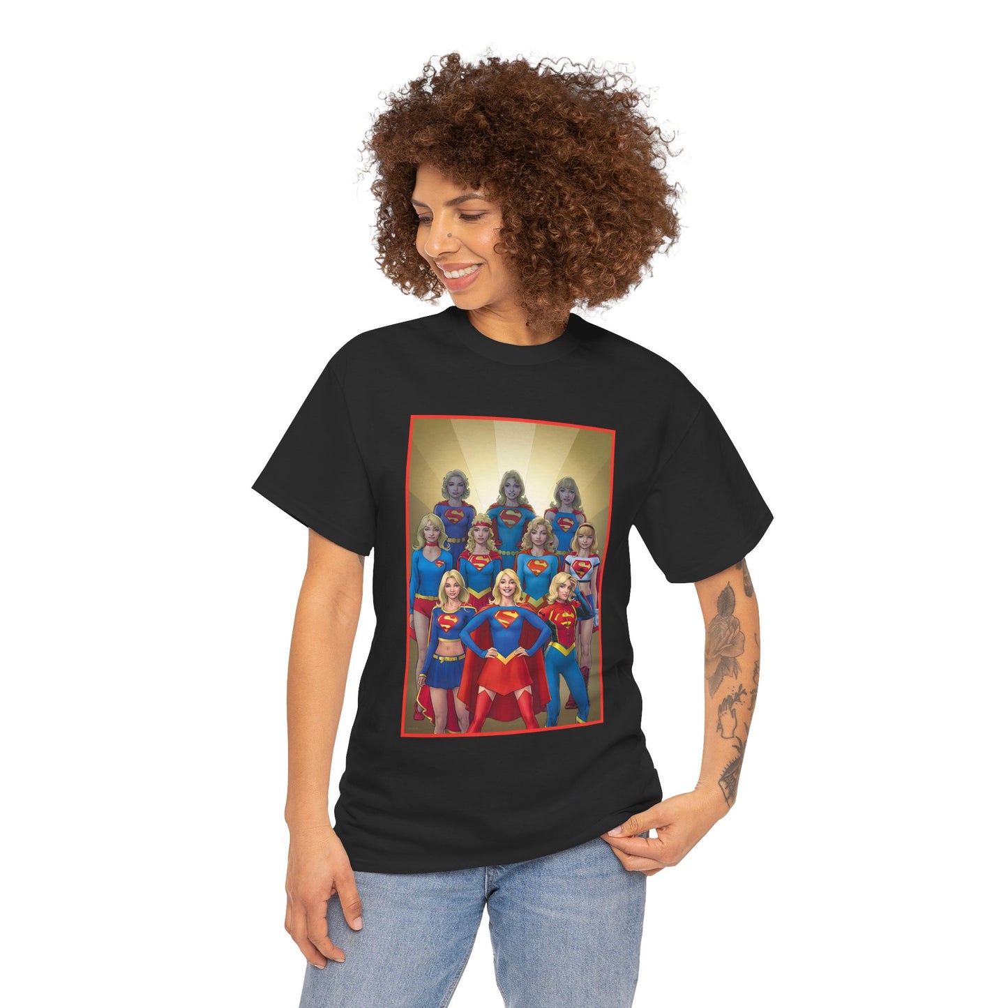 Supergirl Through the Ages T-Shirt - Nicola Scott Art - Kara from Kandor, Superman's Cousin, Linda Danvers - Survivor from Krypton - DC Comics