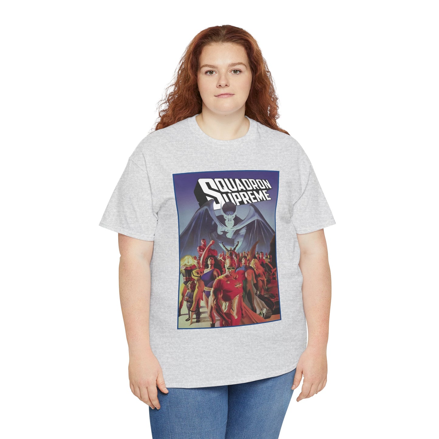 Squadron Supreme T-Shirt - Alex Ross Art - Hyperion, Nighthawk, Power Princess, Doctor Spectrum, Whizzer - Justice League Pastiches - Marvel Comics