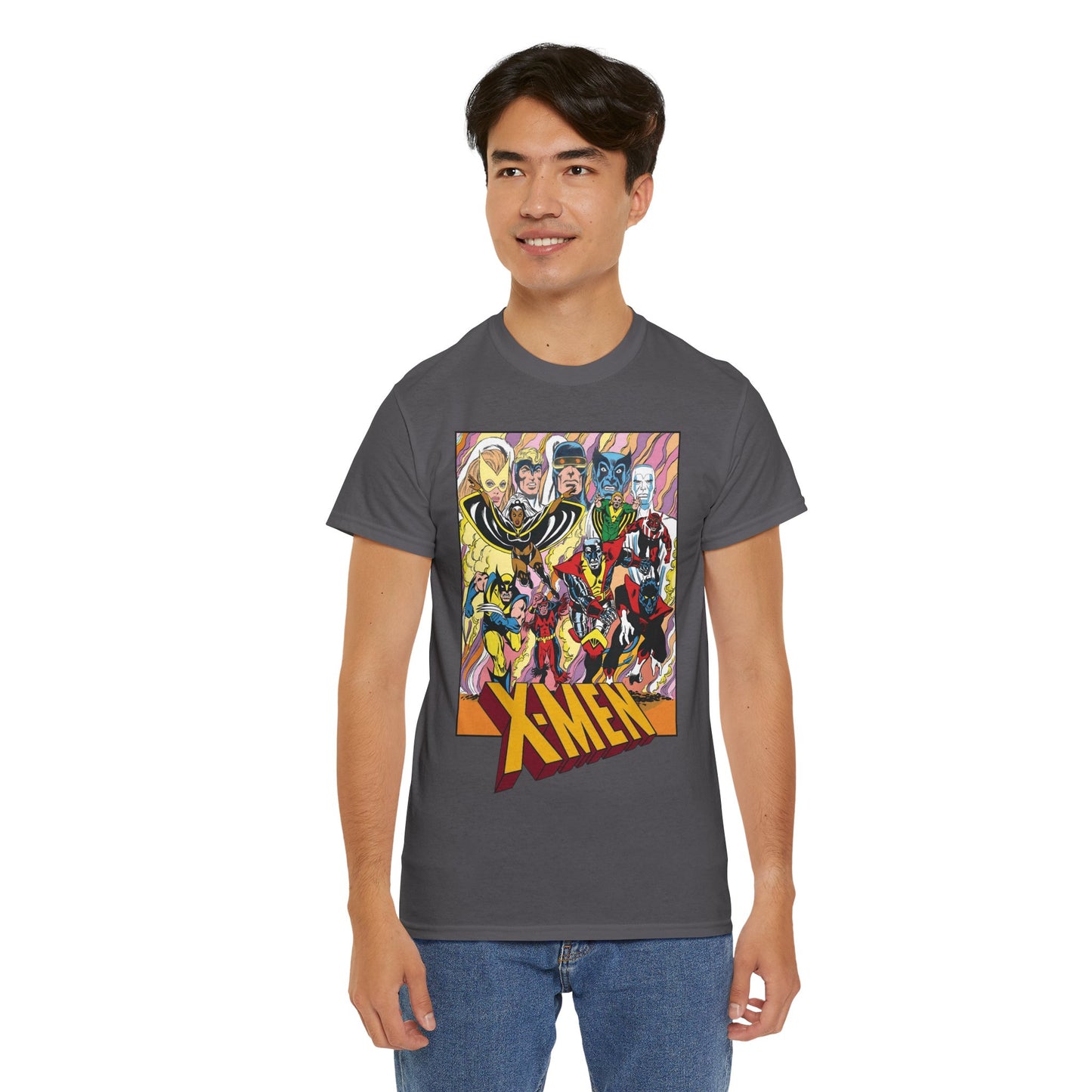 Uncanny X-Men T-Shirt - Dave Cockrum Art - Cyclops, Nightcrawler, Storm, Wolverine, Thunderbird - Marvel Comics