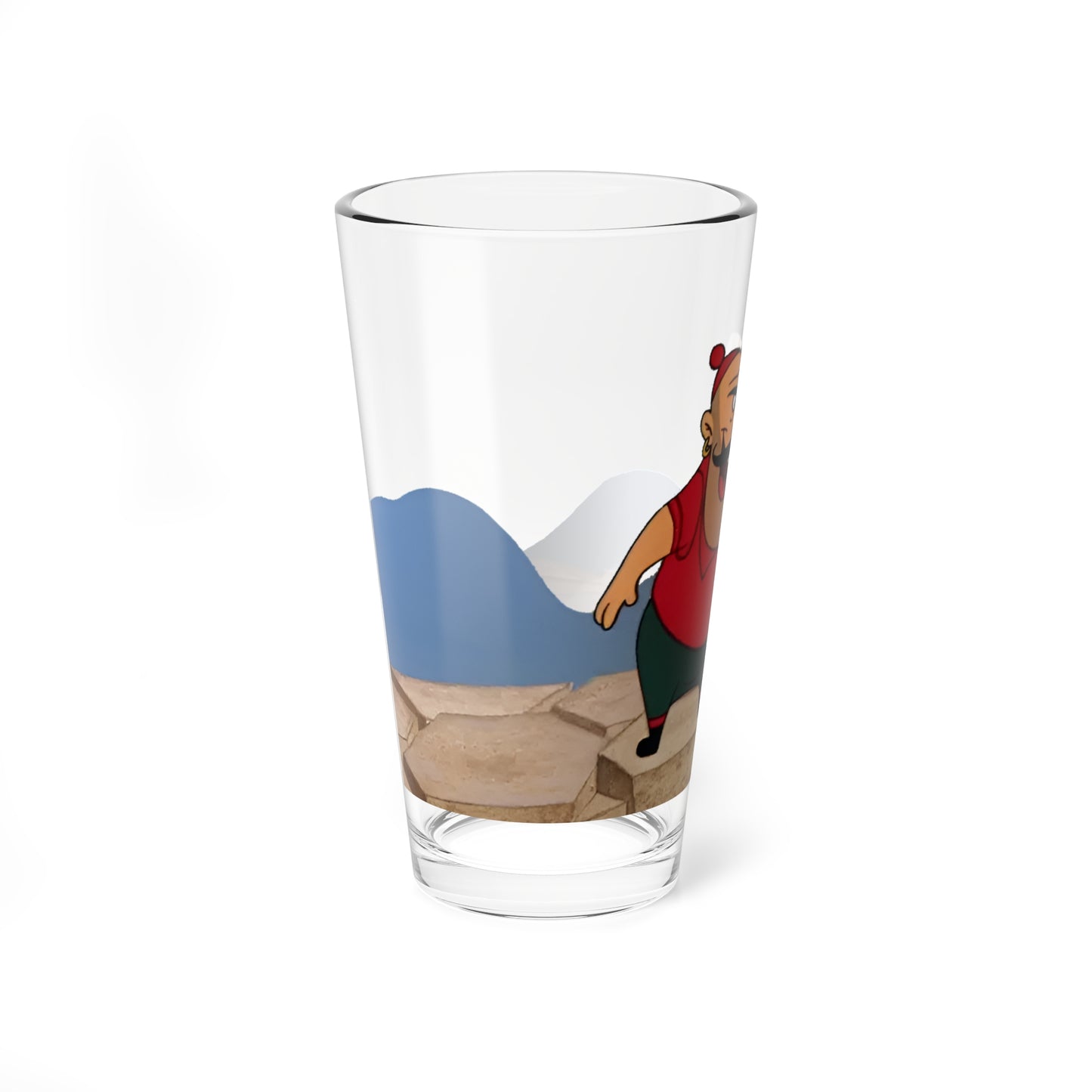 Blacque Jacque Shellacque Pint Glass, 16oz - Looney Tunes Character - Bonanza Bunny - Bugs Bunny Foe