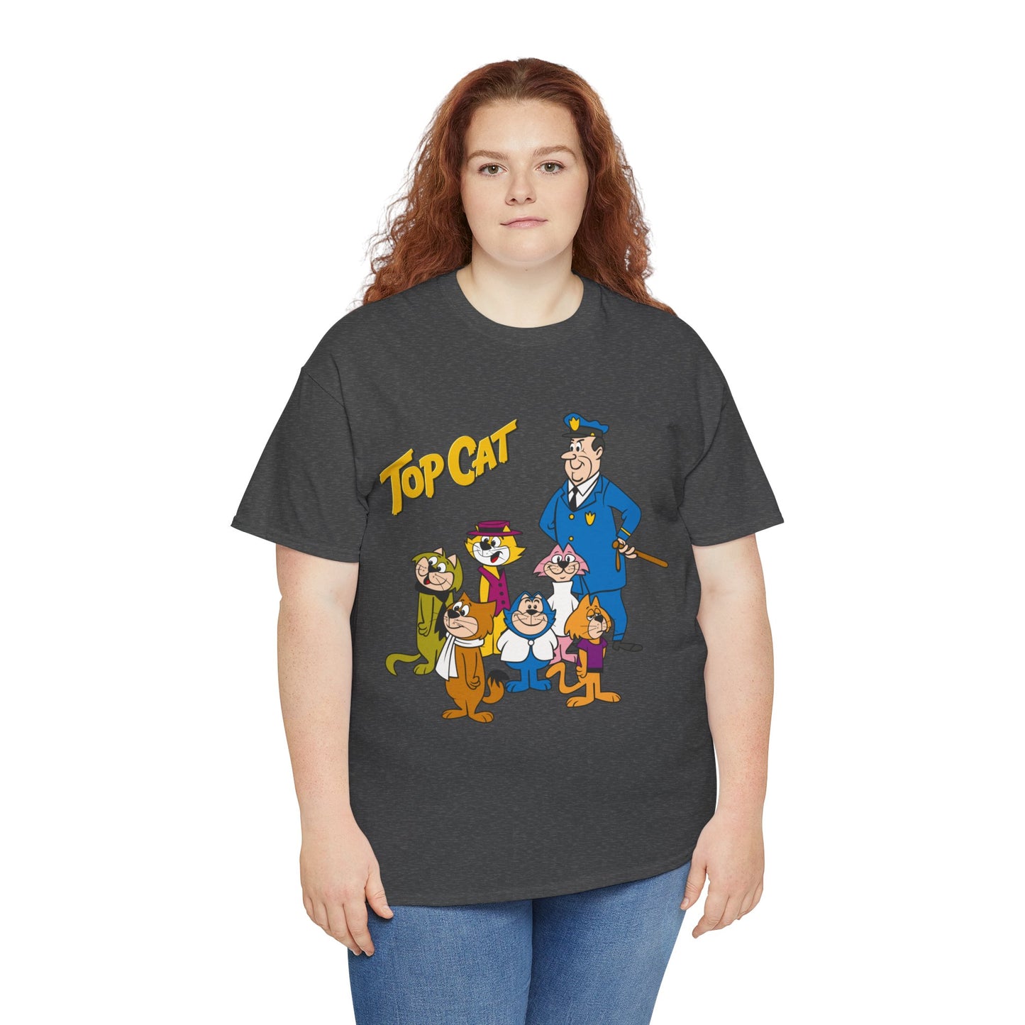 Top Cat & His Gang T-Shirt - Popular Hanna-Barbera 1960s TV Cartoon - Brain, Spook, Benny the Ball