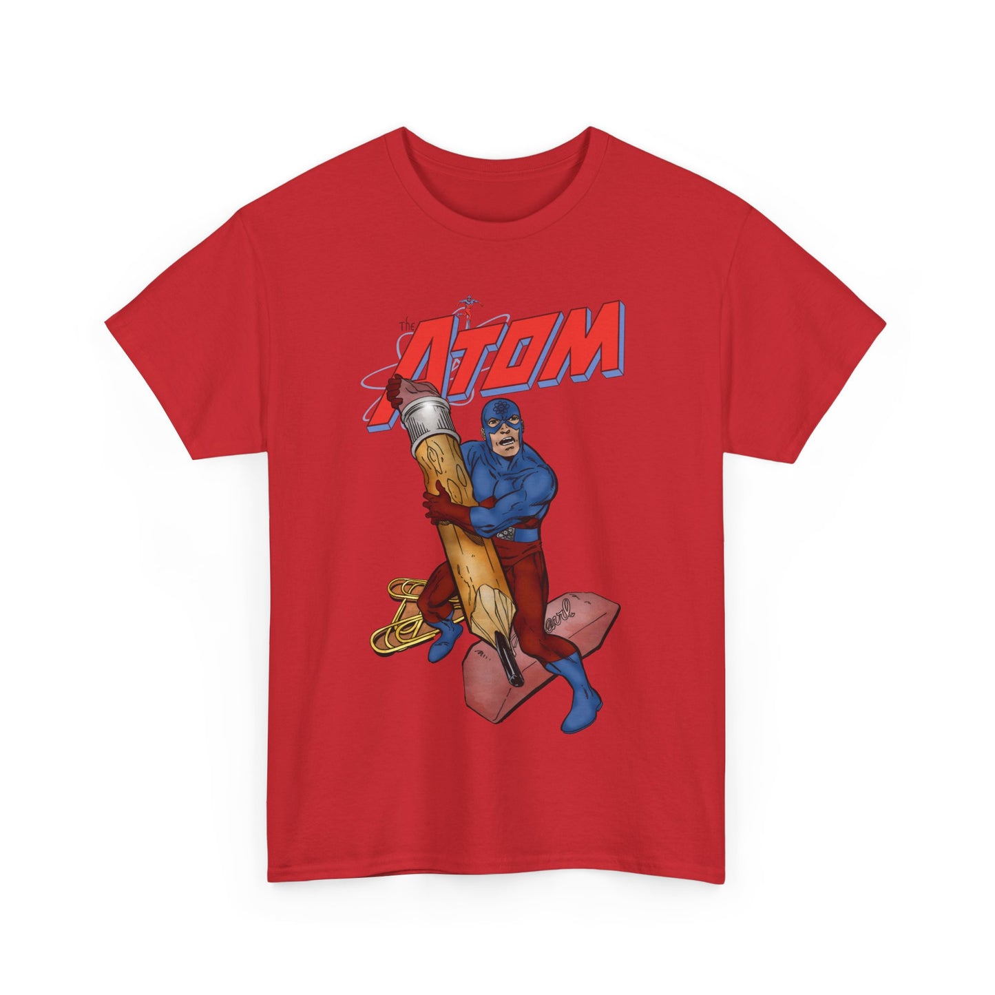Atom T-Shirt - John Byrne Art - Ray Palmer, Justice League Member - Professor at Ivy University - DC Comics