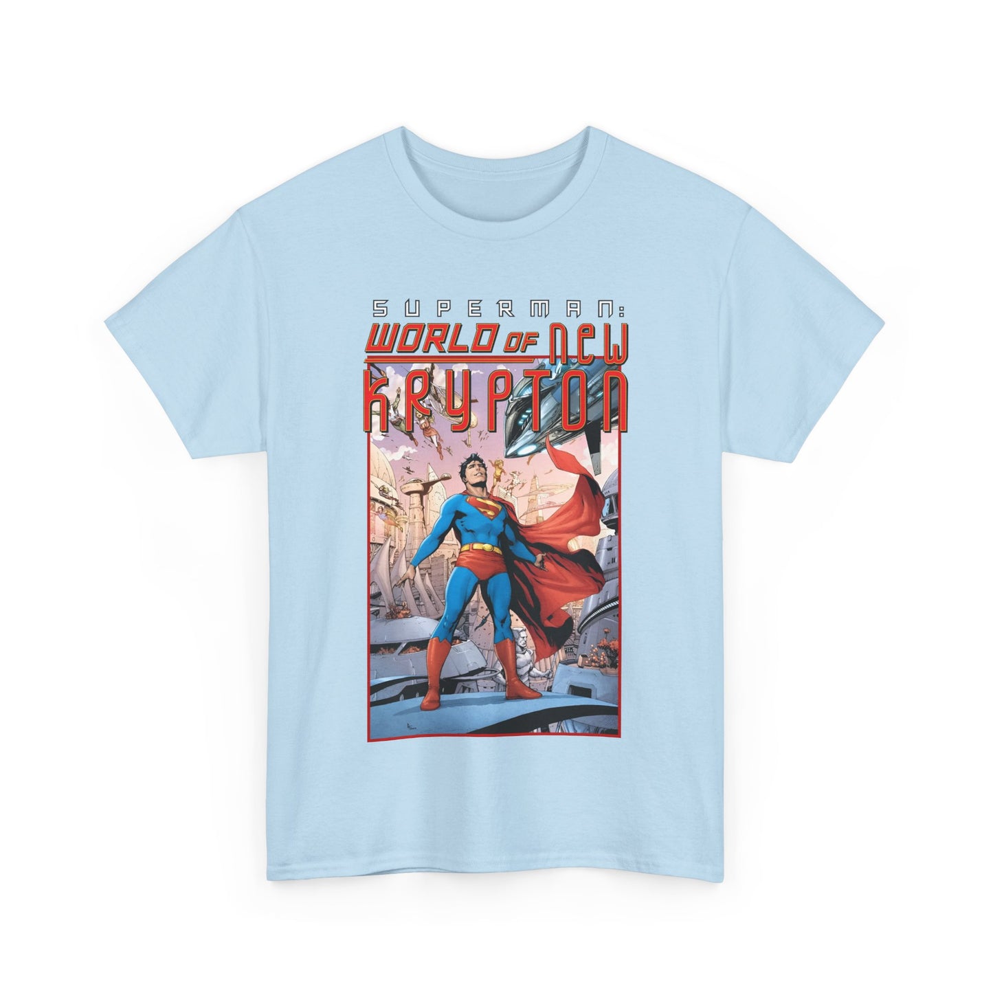 Superman World of New Krypton T-Shirt - Gary Frank Art - Popular DC Comics Storyline - Kal-El