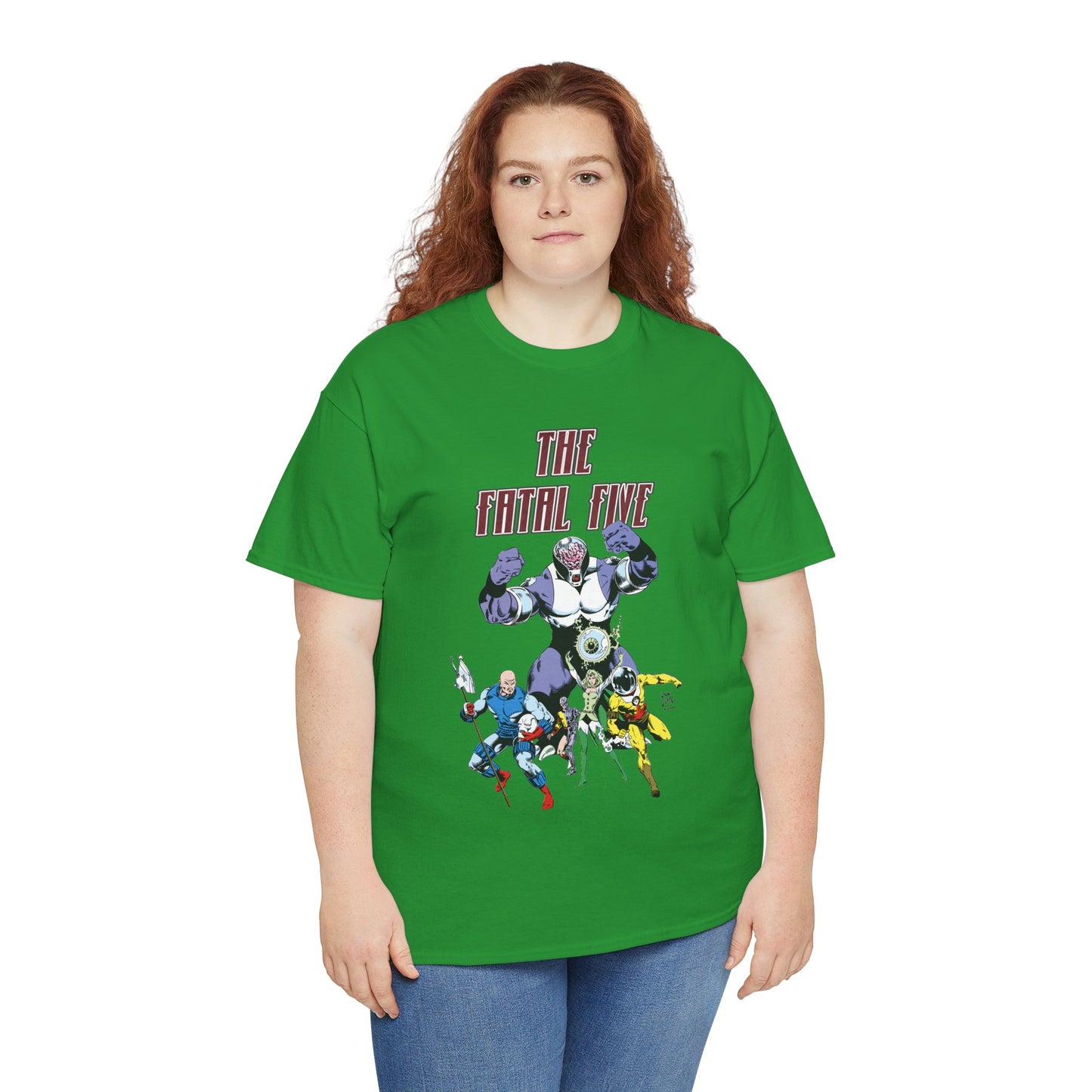 Fatal Five T-Shirt - Legion of Super-Heroes Villains - DC Comics LOSH - Validus, Emerald Empress