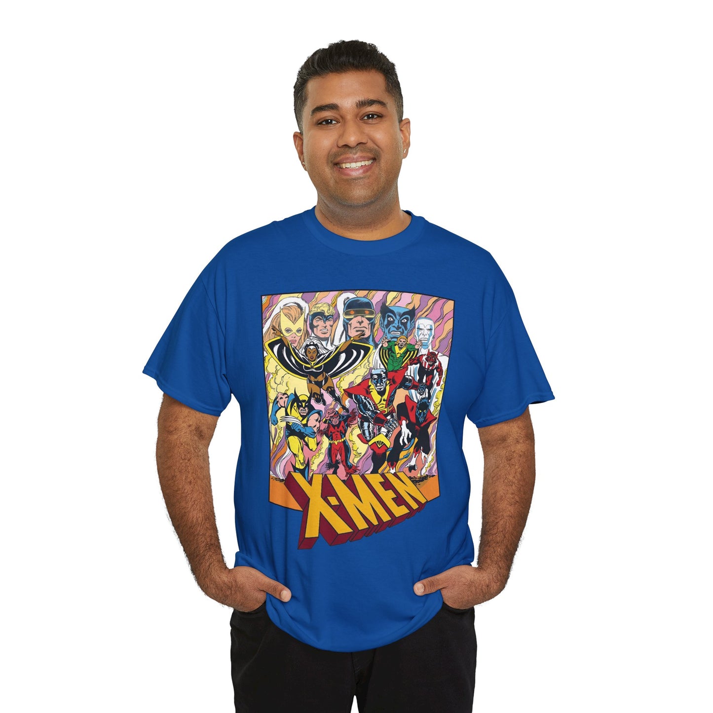 Uncanny X-Men T-Shirt - Dave Cockrum Art - Cyclops, Nightcrawler, Storm, Wolverine, Thunderbird - Marvel Comics