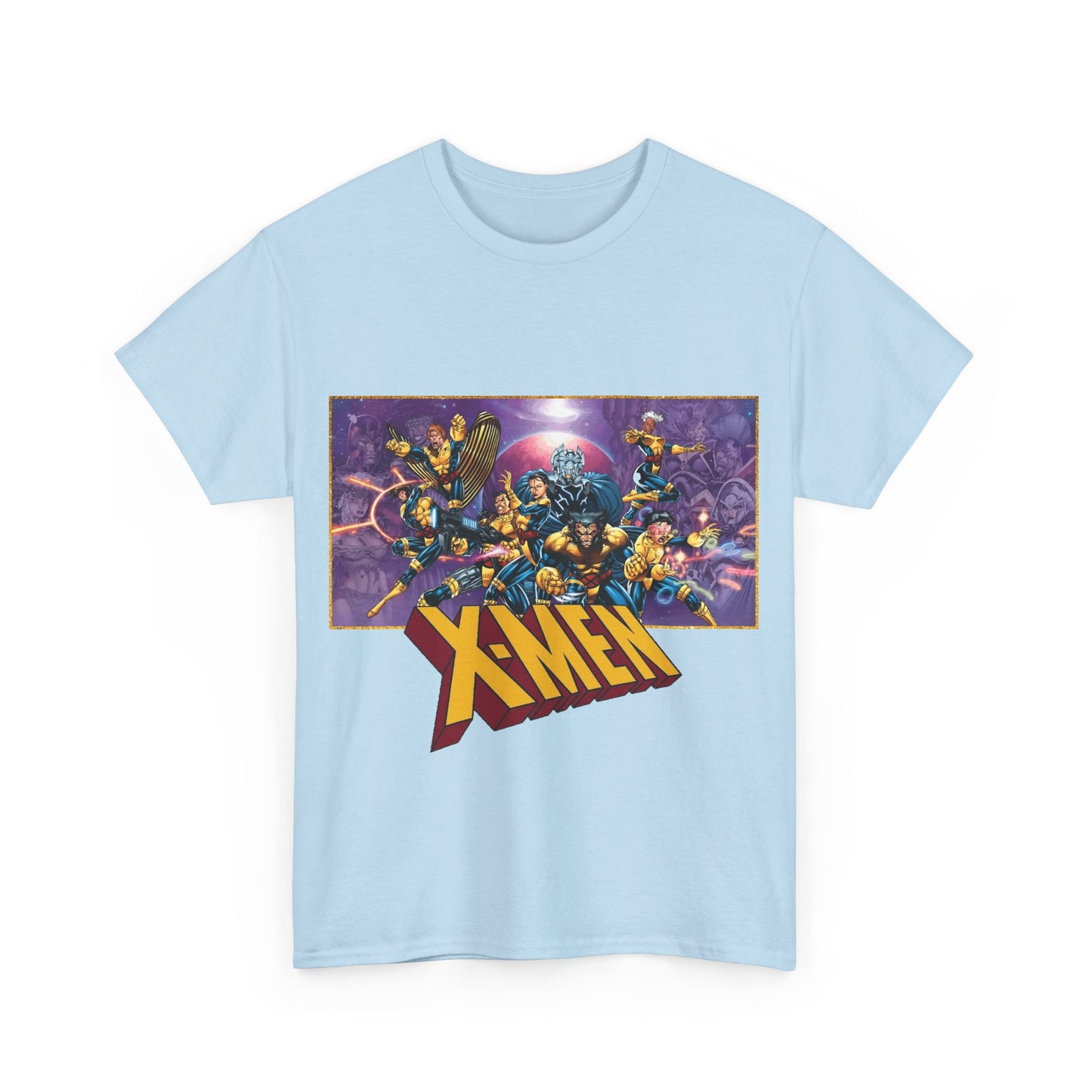 X-Men T-Shirt - Jim Lee Art - Wolverine, Storm, Gambit, Psylocke, Jubilee, Forge, Banshee - Marvel Comics Mutants