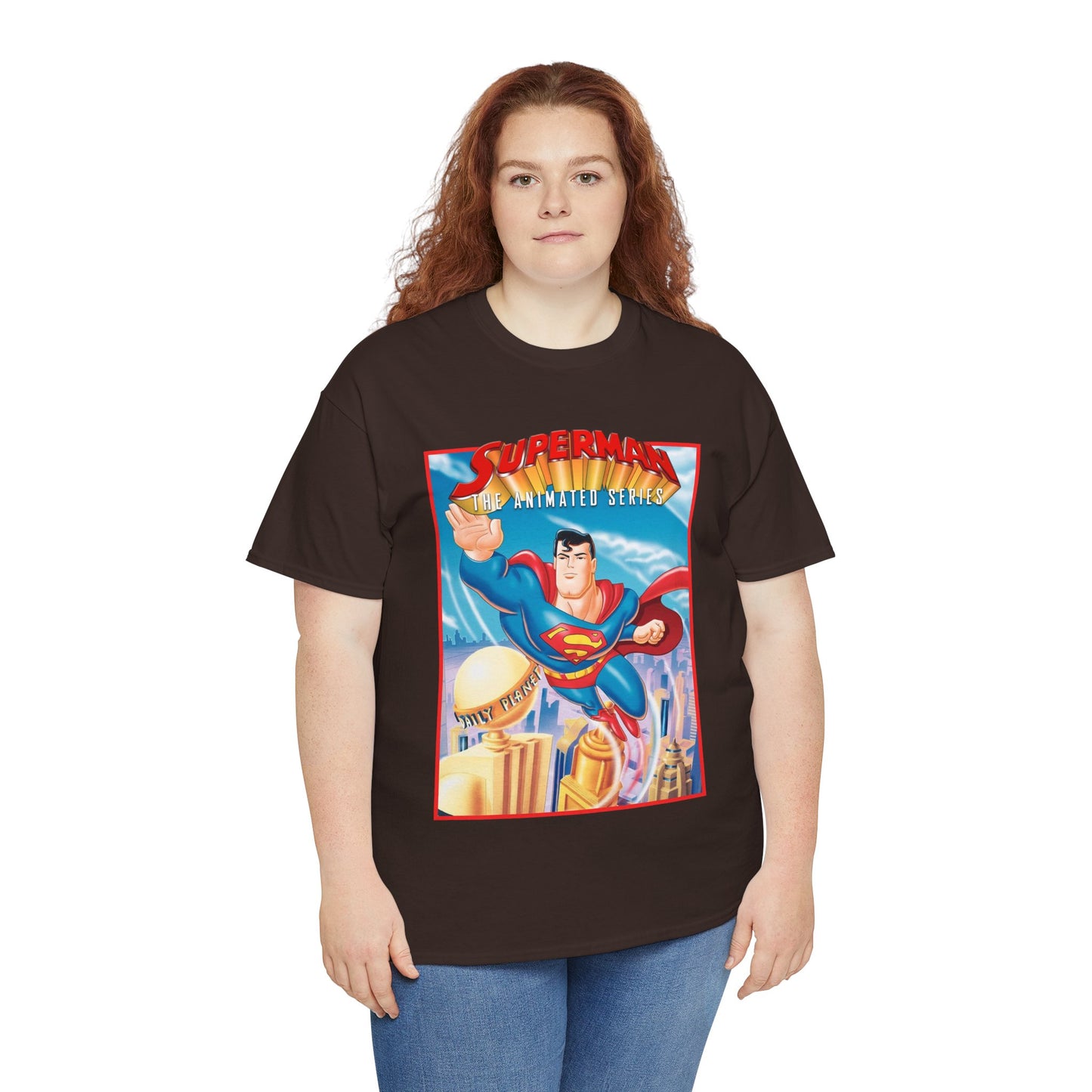Superman The Animated Series T-Shirt - DC Comics - WB Cartoon 1990s - Metropolis - Man of Steel - Daily Planet