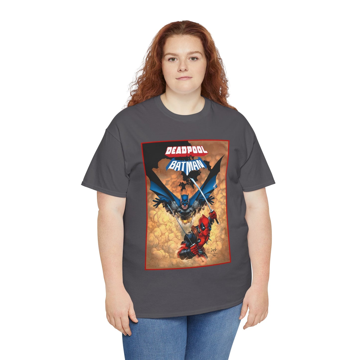 Deadpool & Batman T-Shirt - Greg Capullo Art - DC & Marvel Comics - Crossover - Slade Wilson, Bruce Wayne - 2025