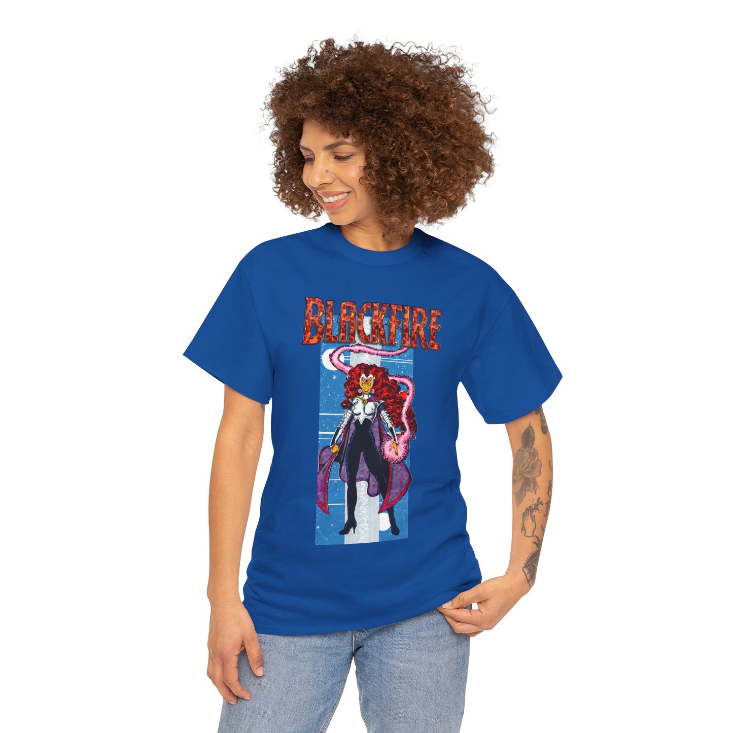 Blackfire T-Shirt - George Perez Art - New Teen Titans Enemy, Starfire's Evil Sister - From Tamaran - DC Comics